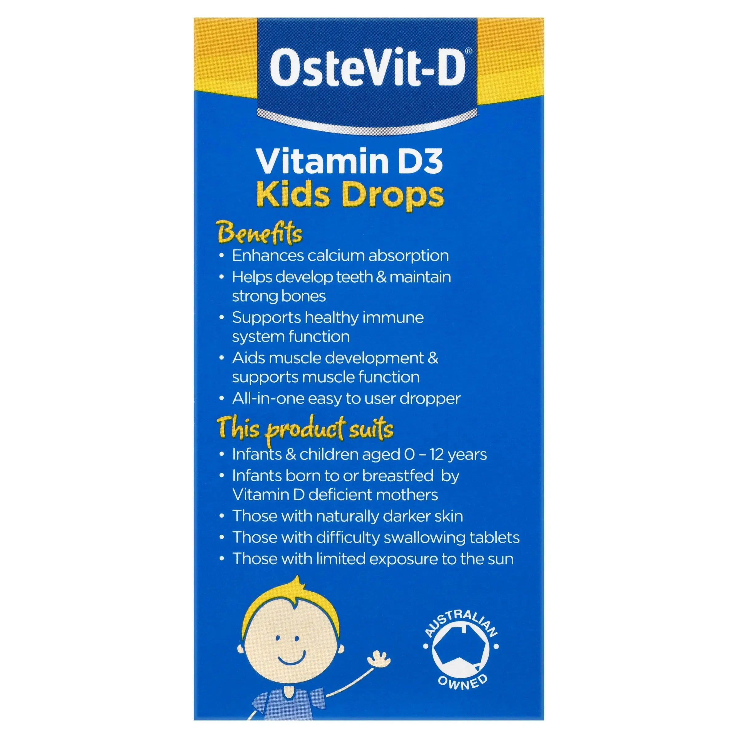 OsteVit-D Vitamin D3 Kids Drops 15mL