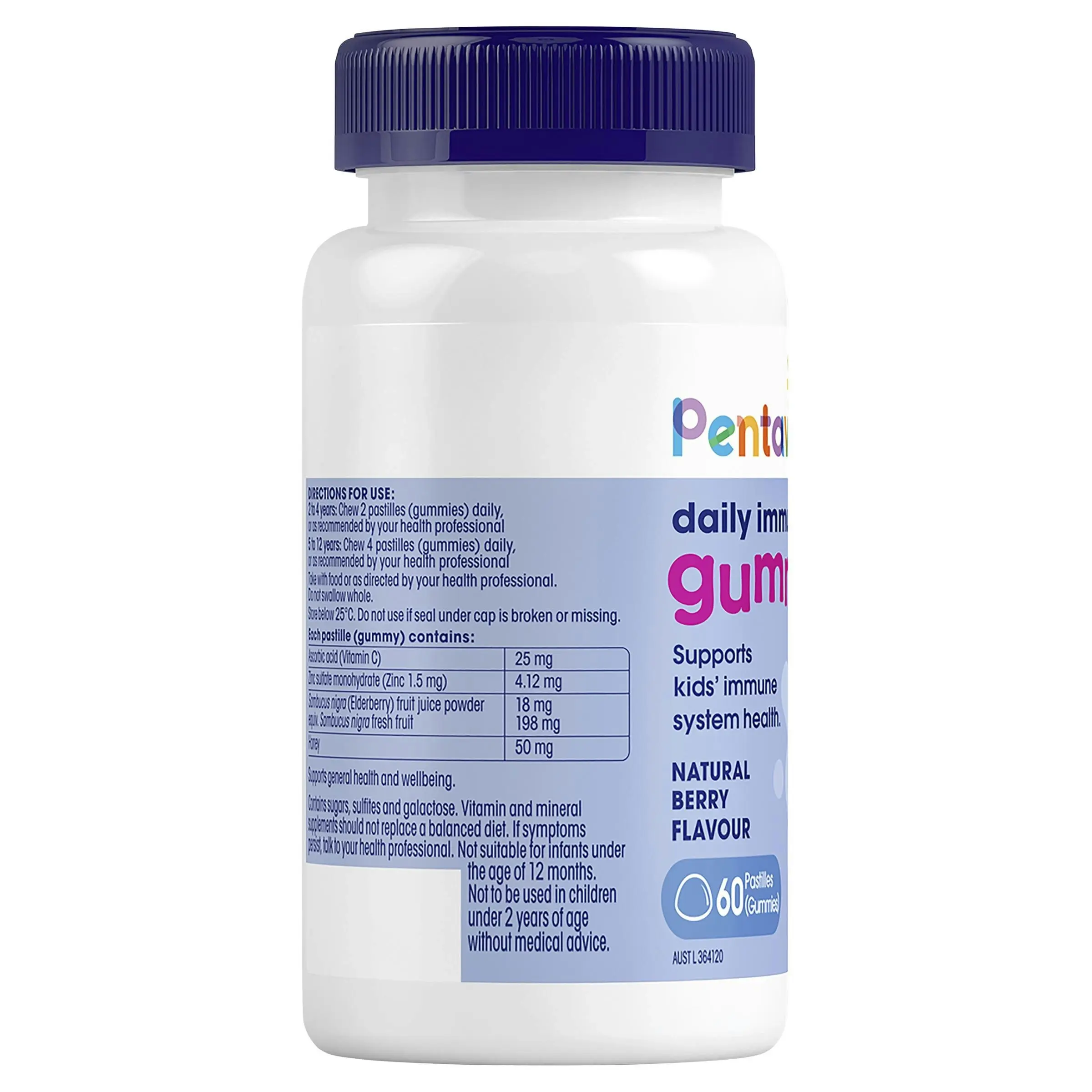 Pentavite Daily Immune Support Kids Gummies 60 Pastilles