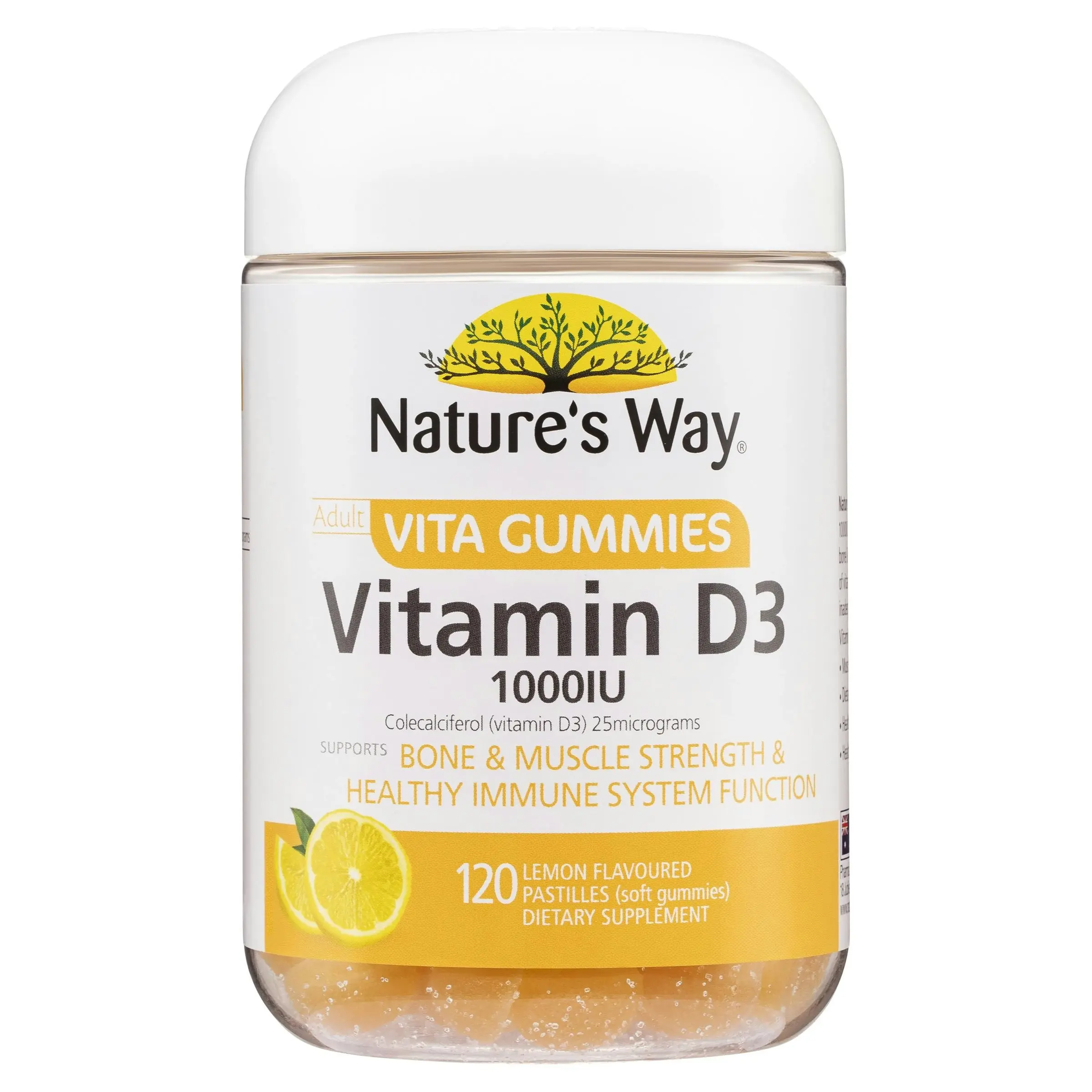 Nature's Way Adults Vitamin D3 1000IU 120 Vita Gummies