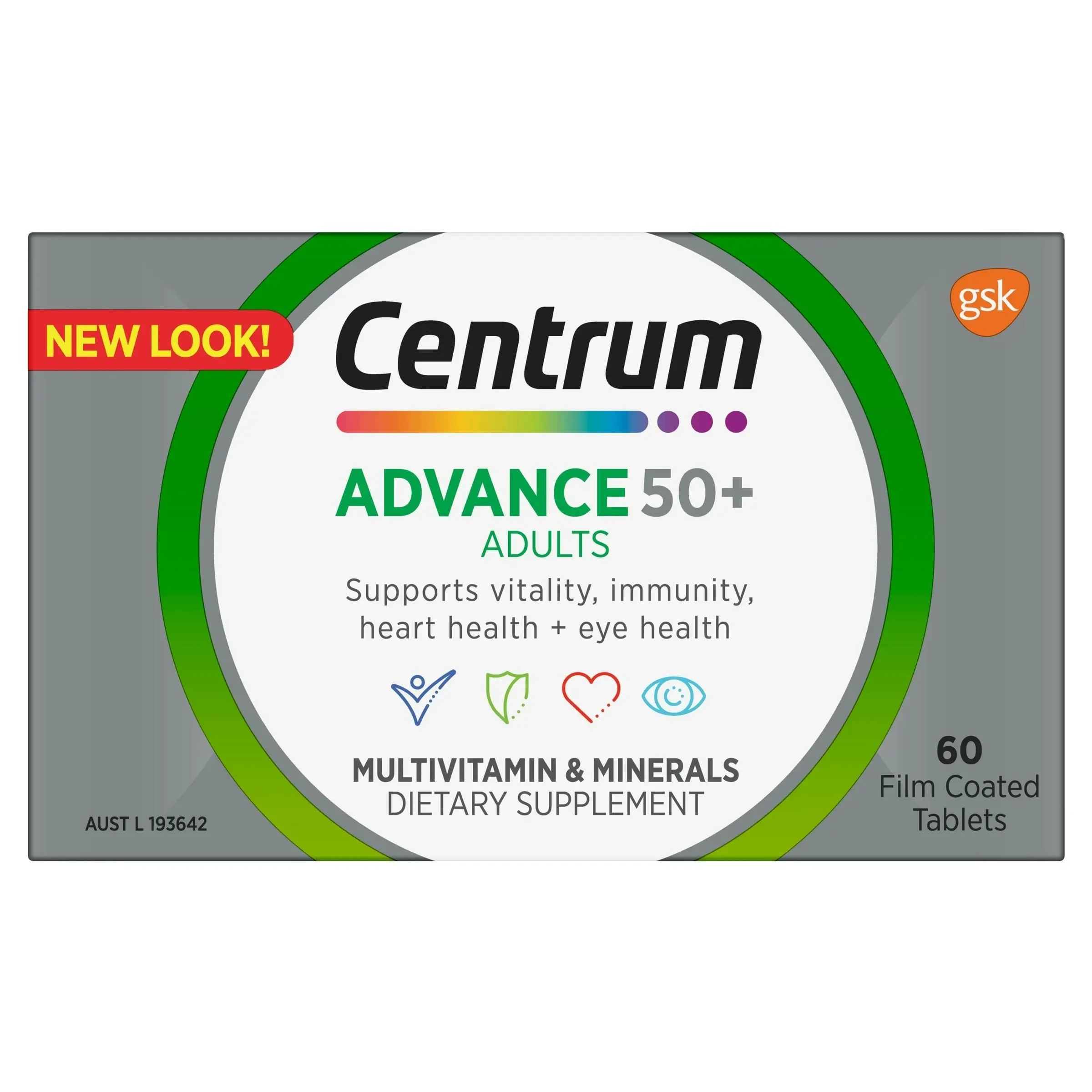 Centrum Advance 50+ For Adults 60 Tablets