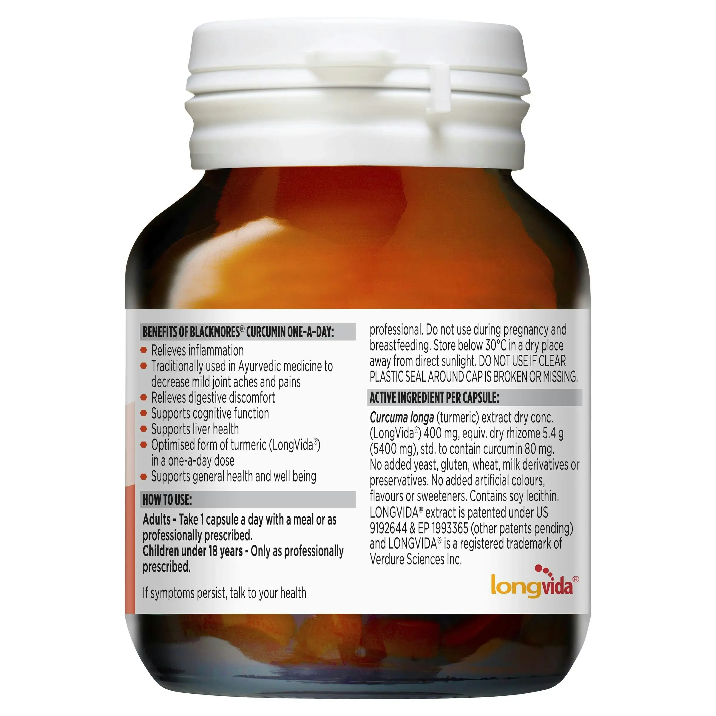 Blackmores Curcumin One-a-Day 30 Capsules