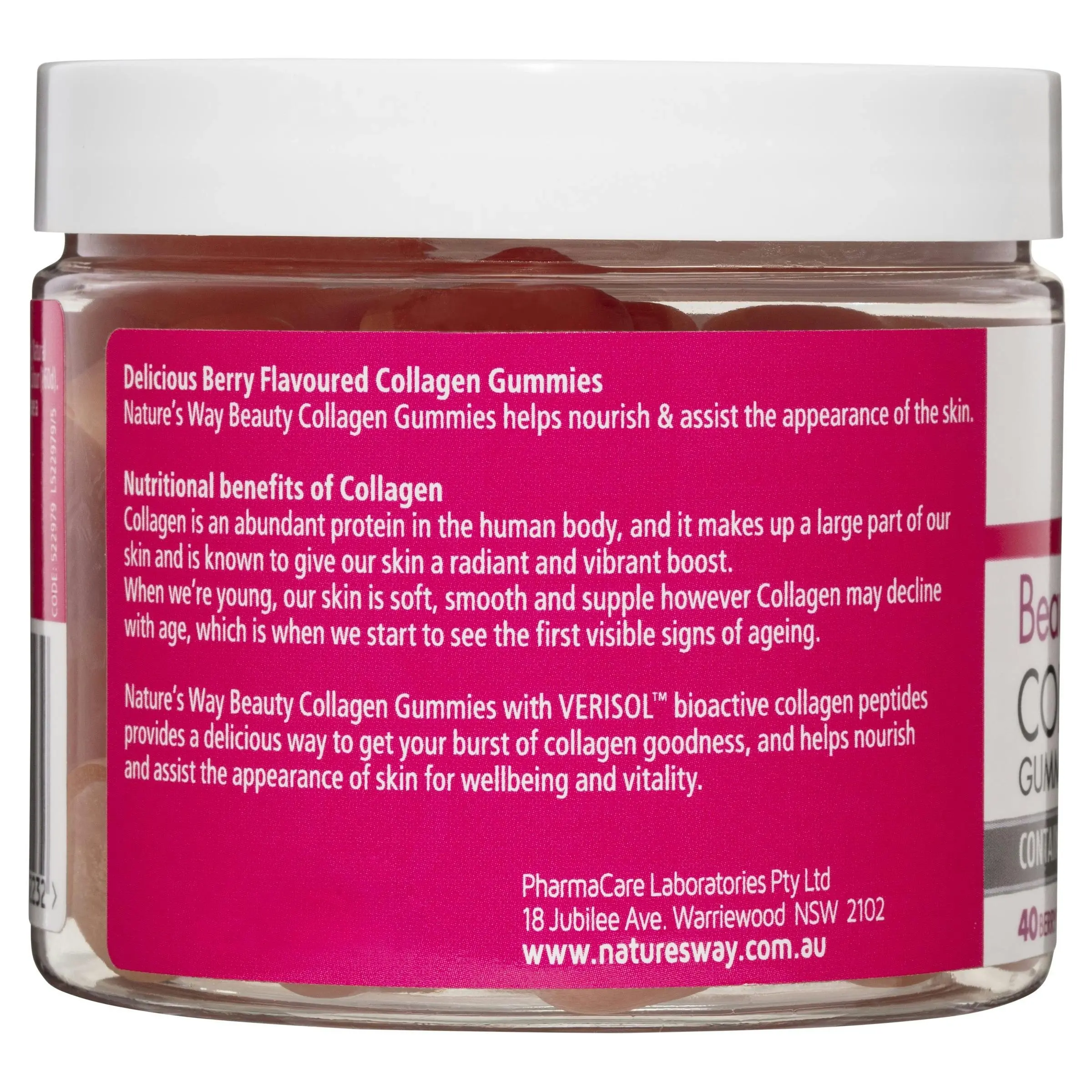 Nature's Way Beauty Collagen Berry Gummies 40 Gummies