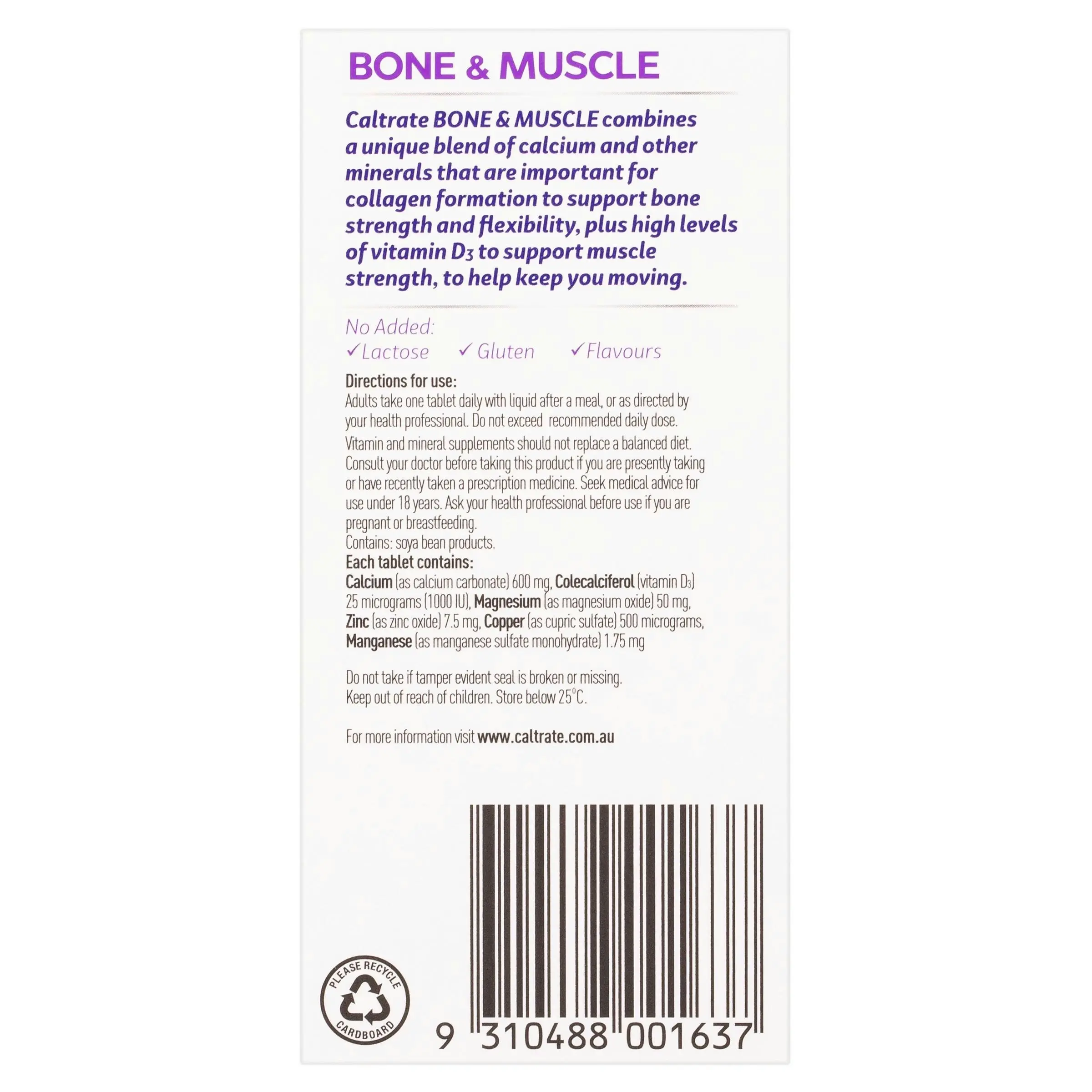 Caltrate Bone & Muscle 60 Tablets