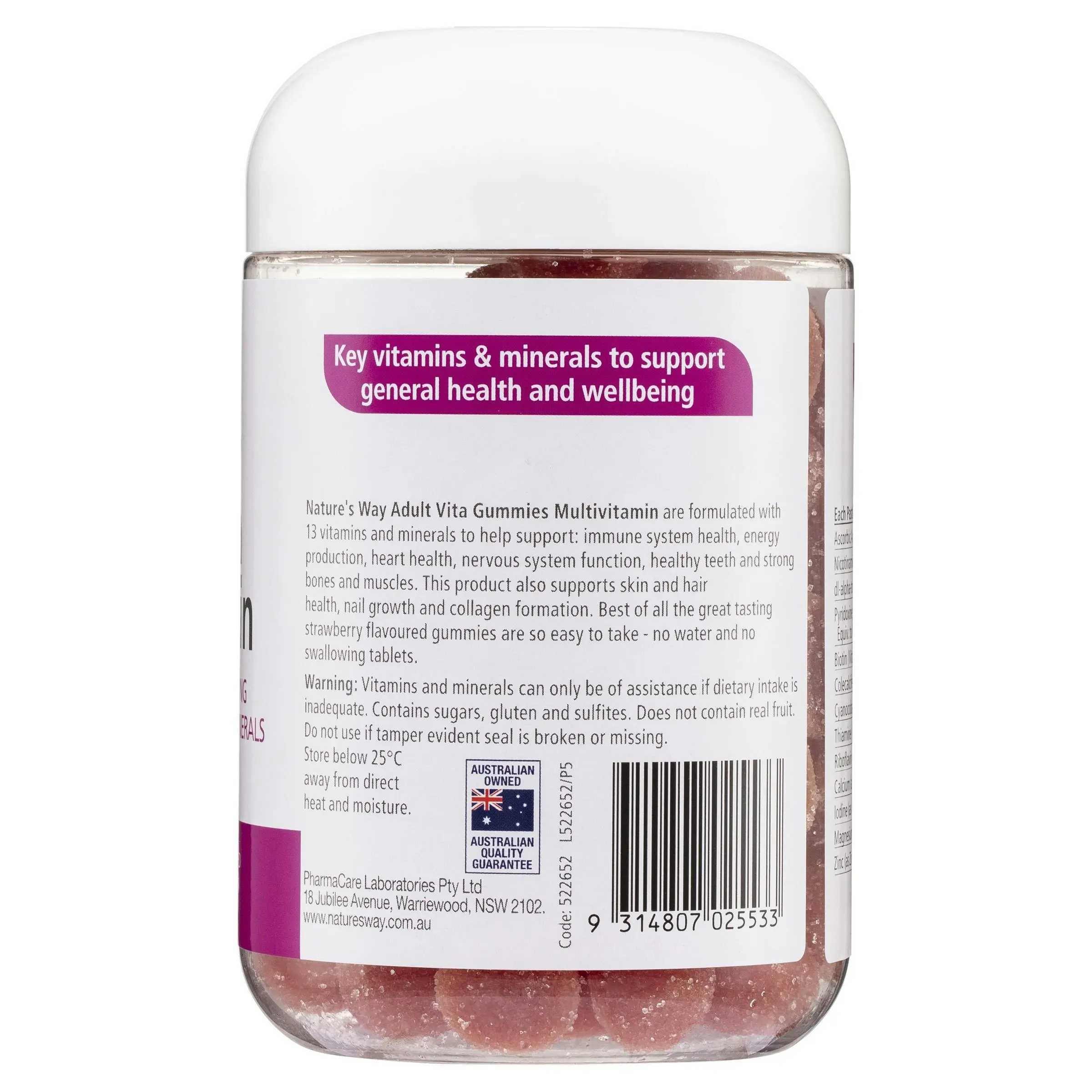 Nature's Way Adult Multivitamin 120 Strawberry Flavoured Vita Gummies