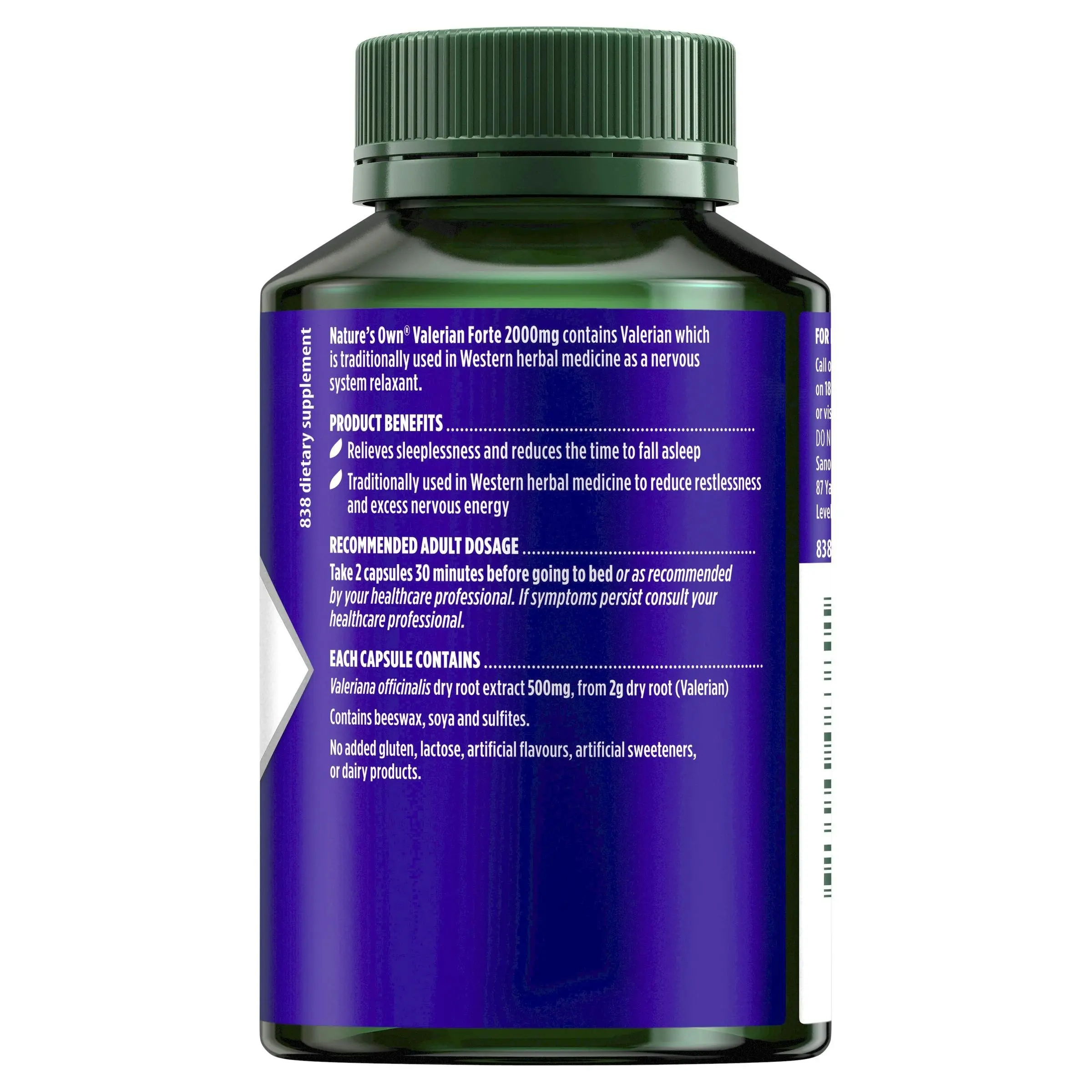 Nature's Own Valerian Forte 2000Mg 60 Capsules