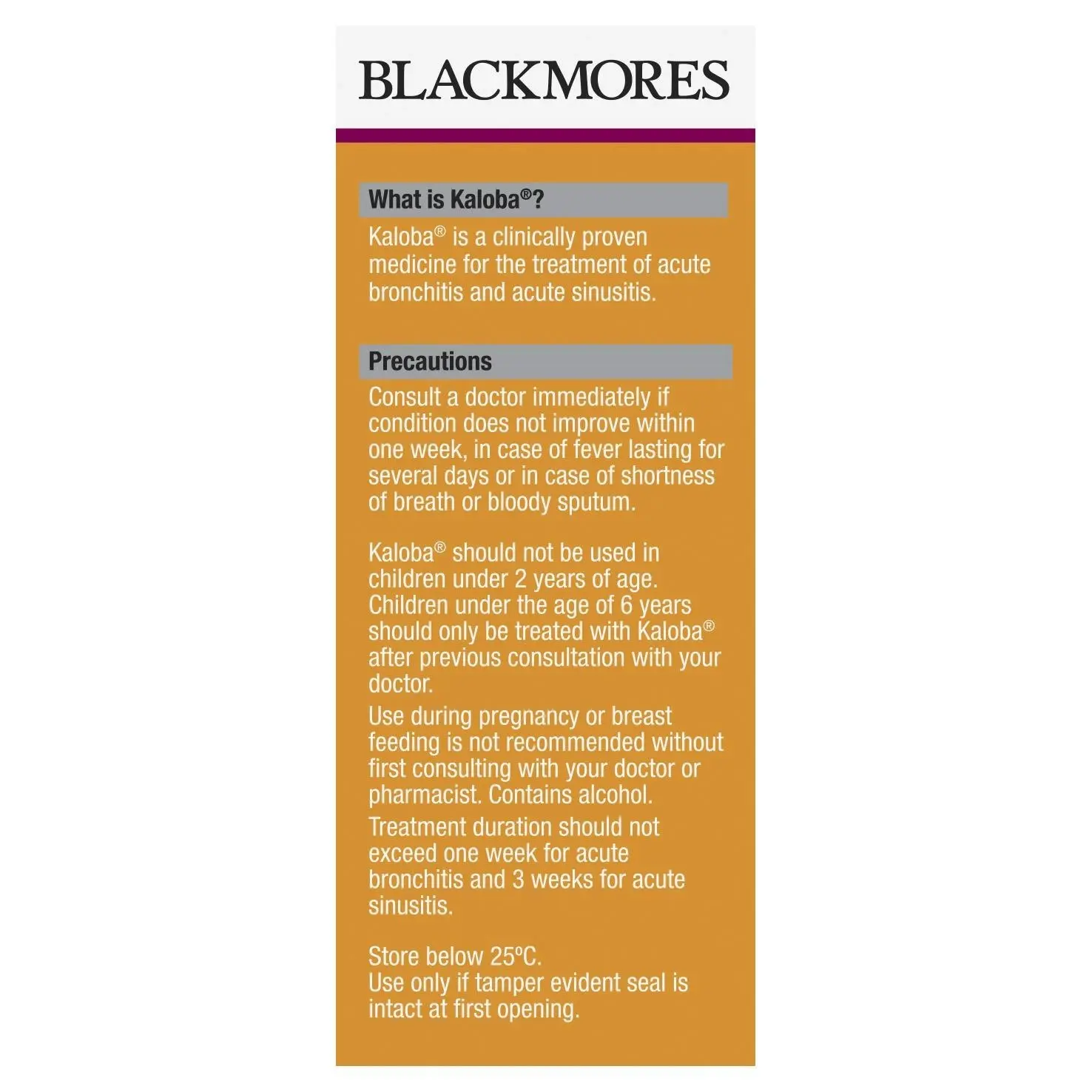 Blackmores Kaloba 50mL