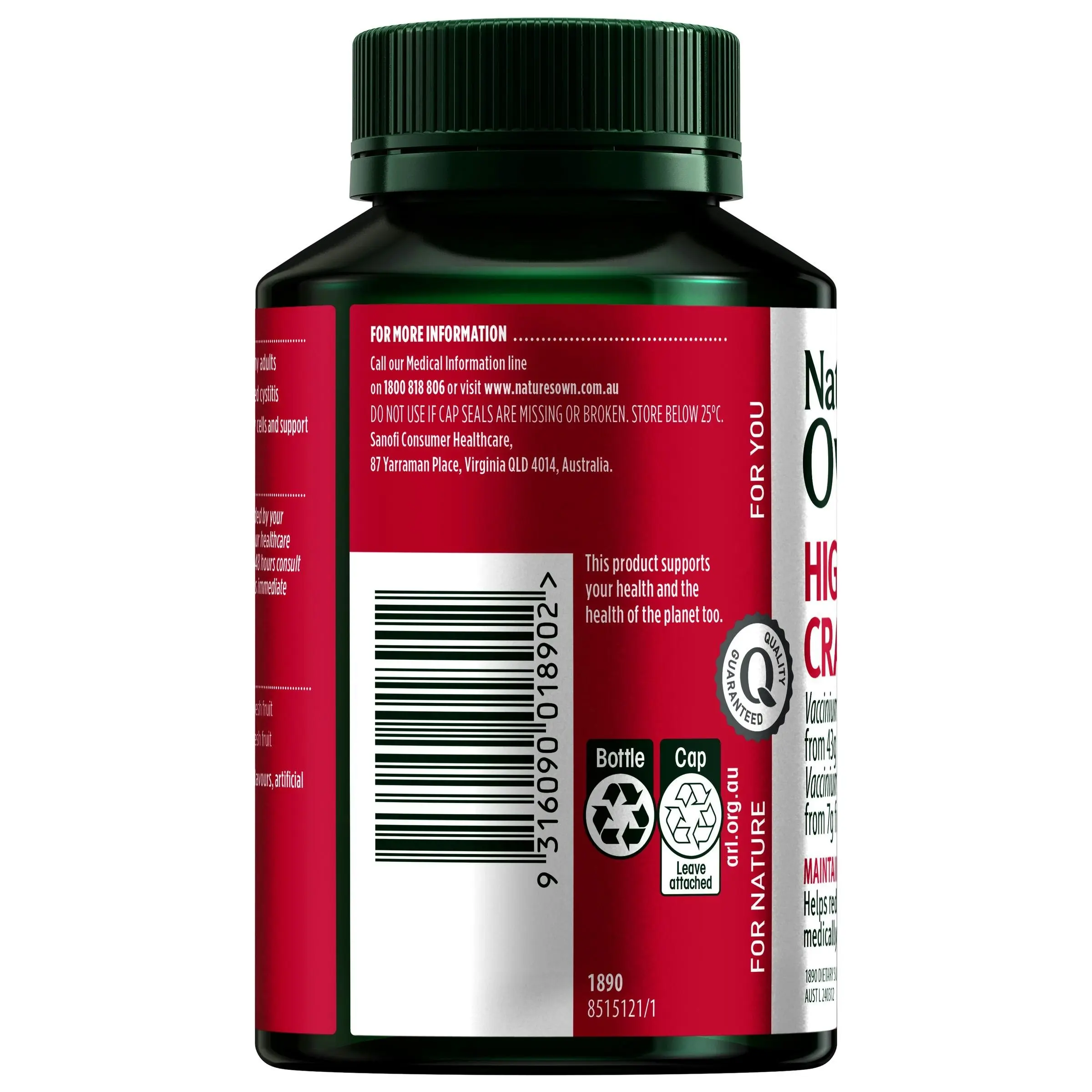 Nature's Own High Strength Cranberry 50,000 90 Capsules