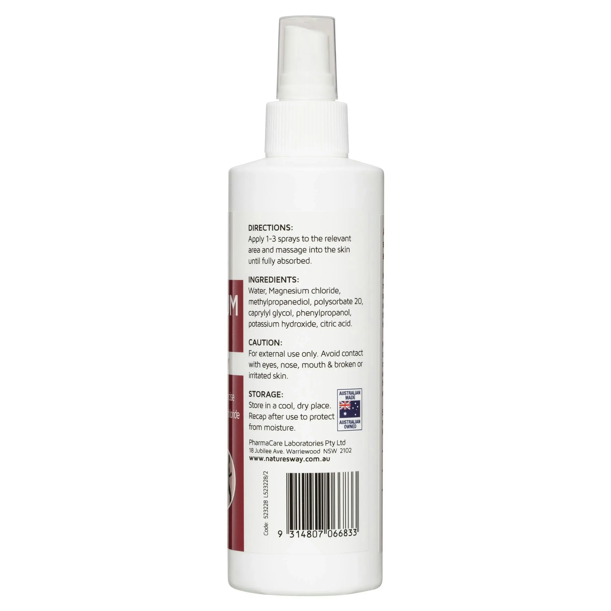 Nature's Way Magnesium Oil Topical Spray 250mL