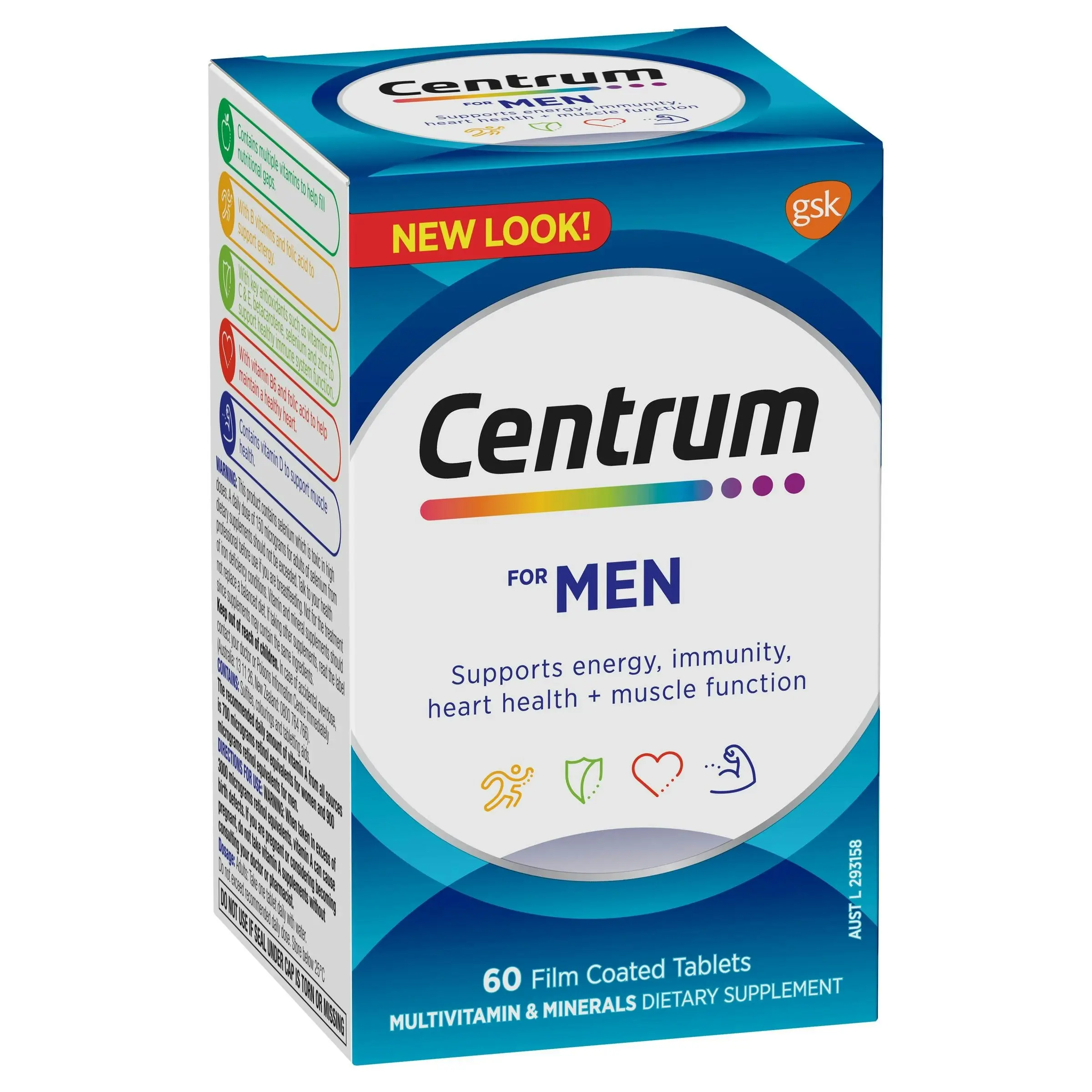 Centrum For Men 60 Tablets