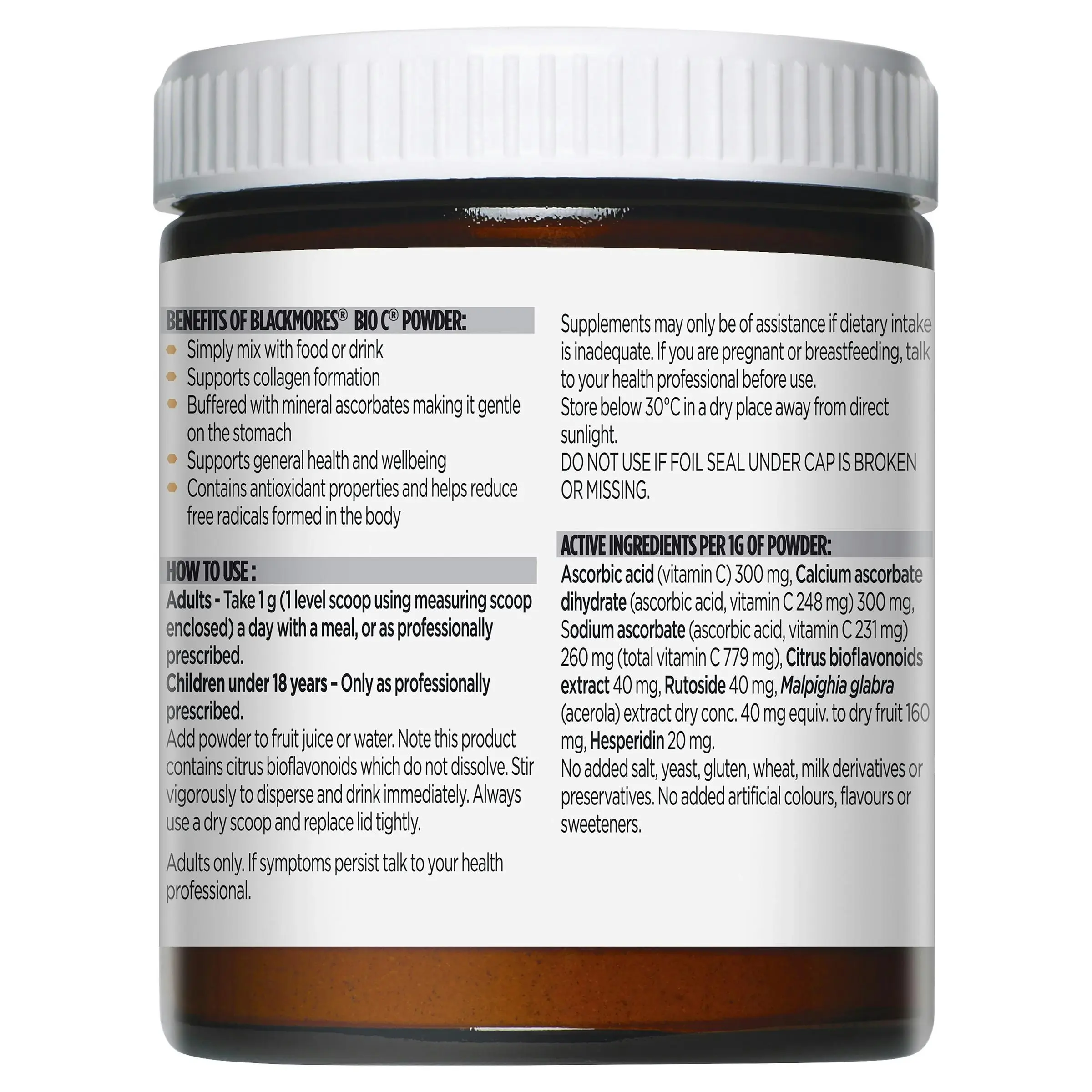 Blackmores Bio C Powder 125g