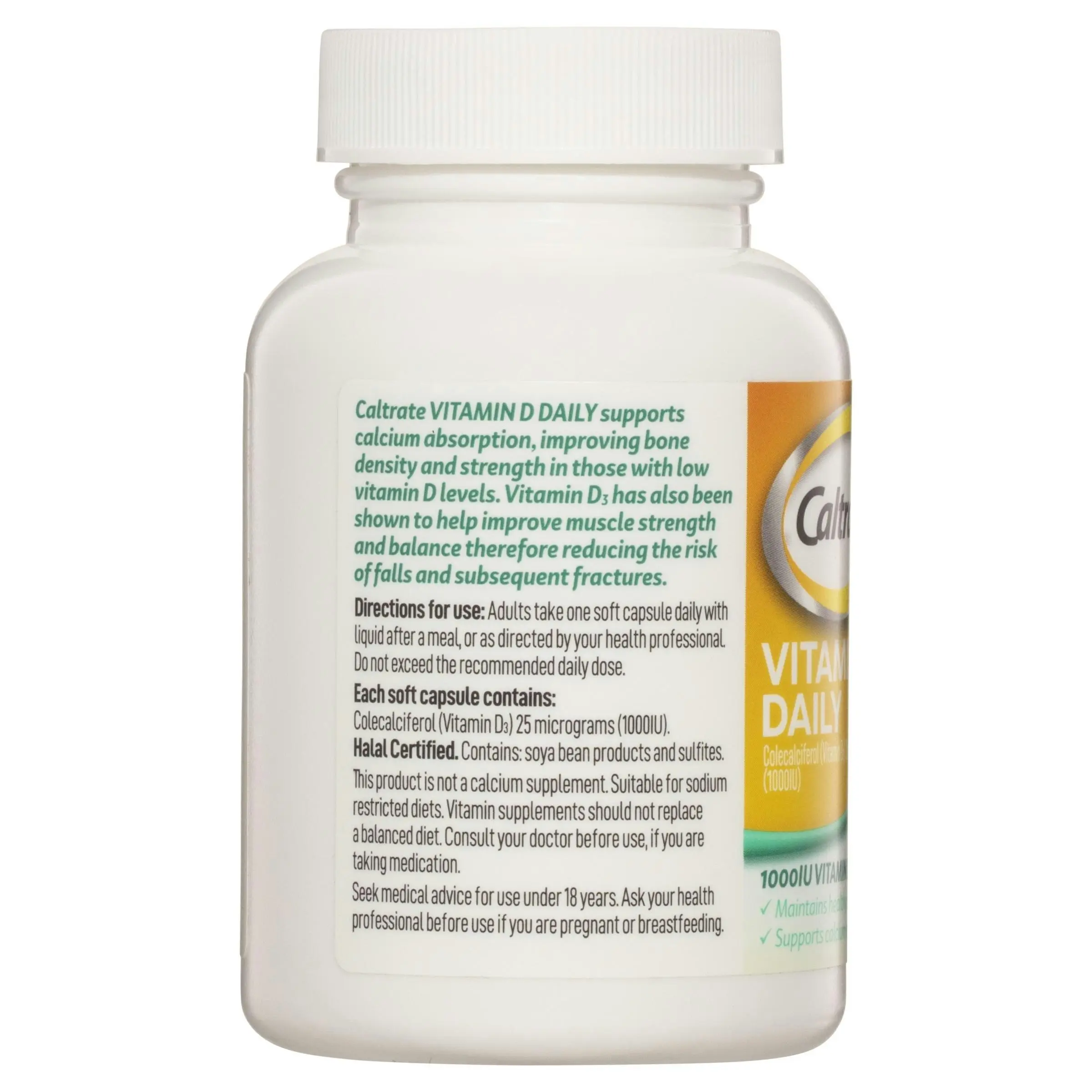 Caltrate Vitamin D 1000IU 60 Capsules