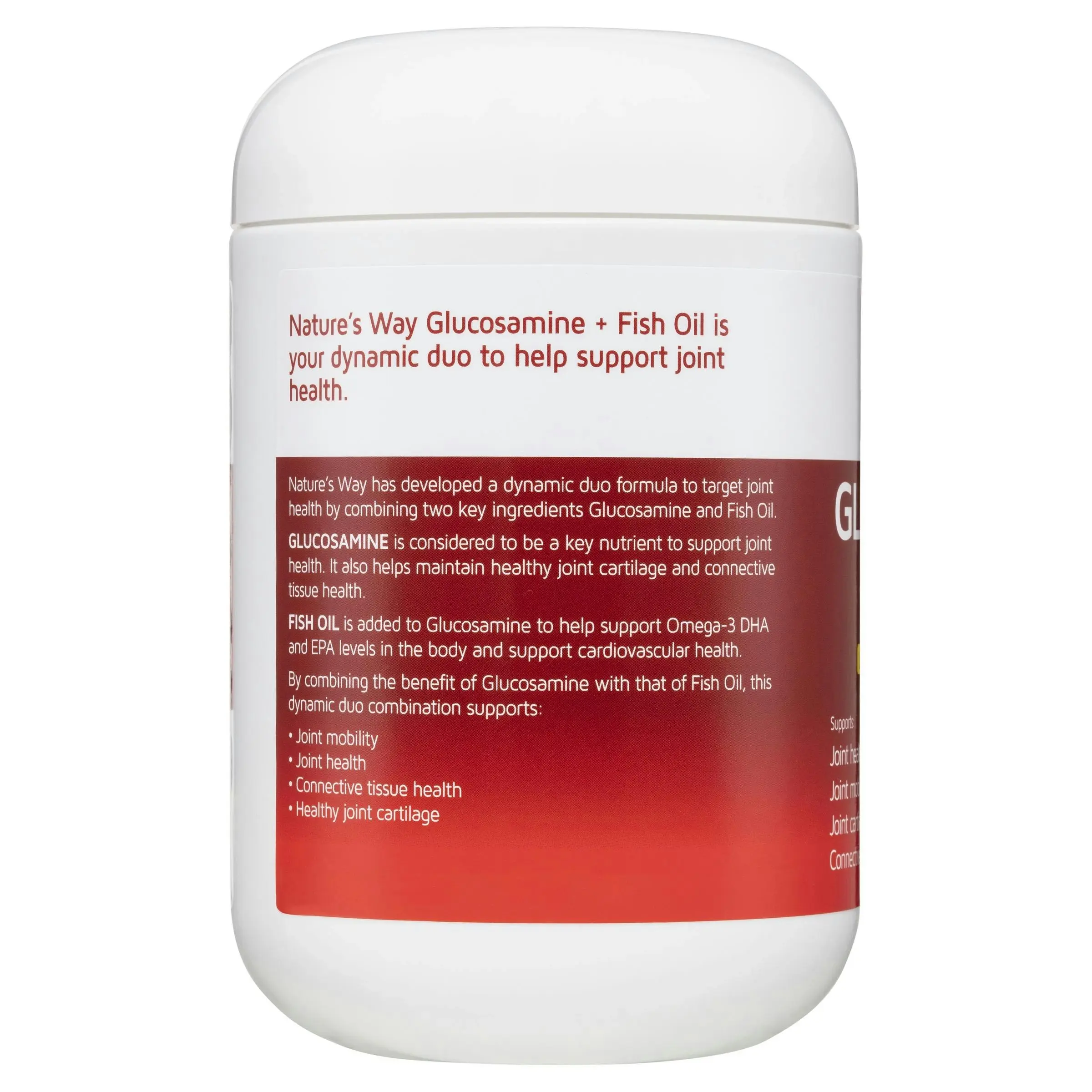 Nature's Way Glucosamine Plus Fish Oil 200 Soft Capsules