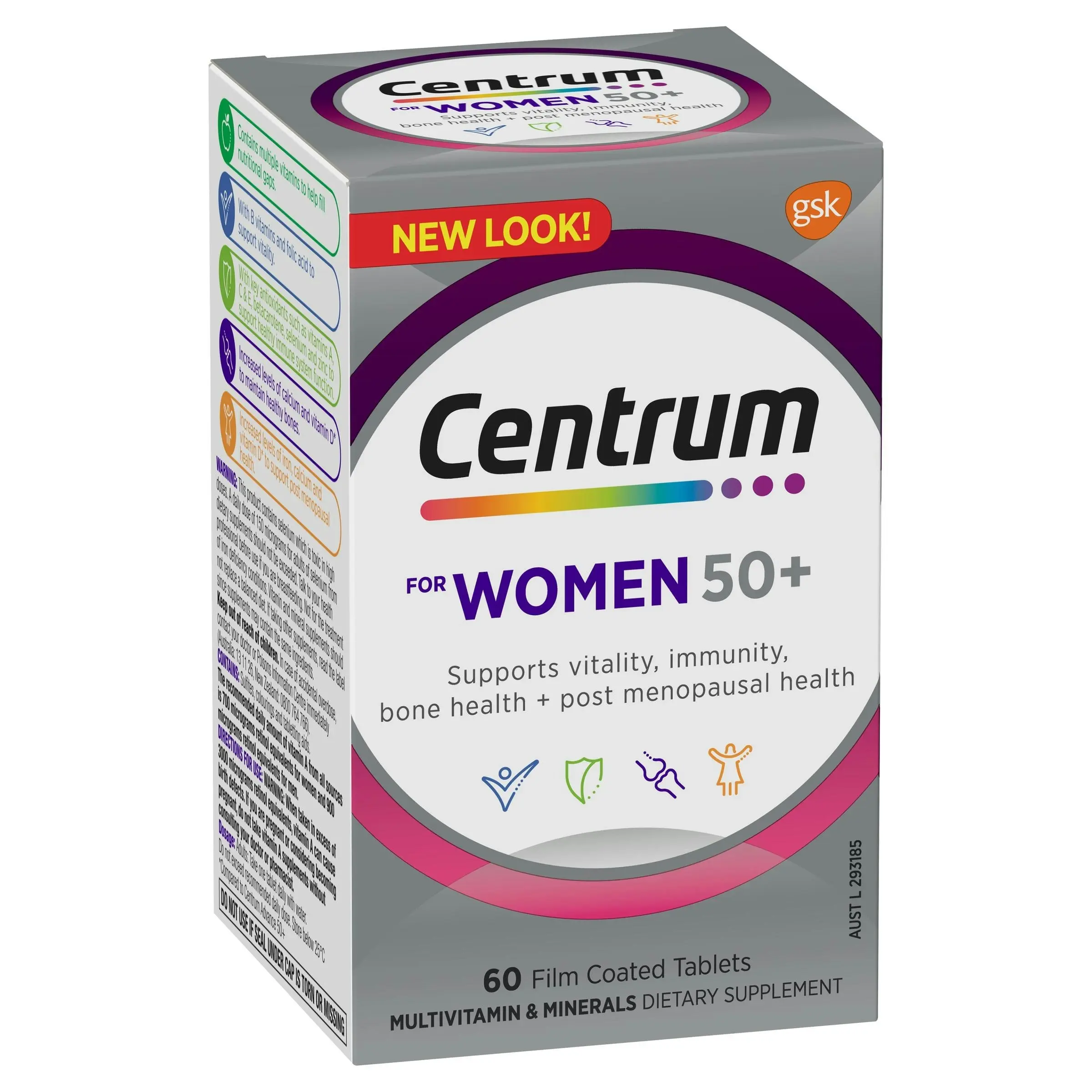 Centrum For Women 50+ 60 Tablets