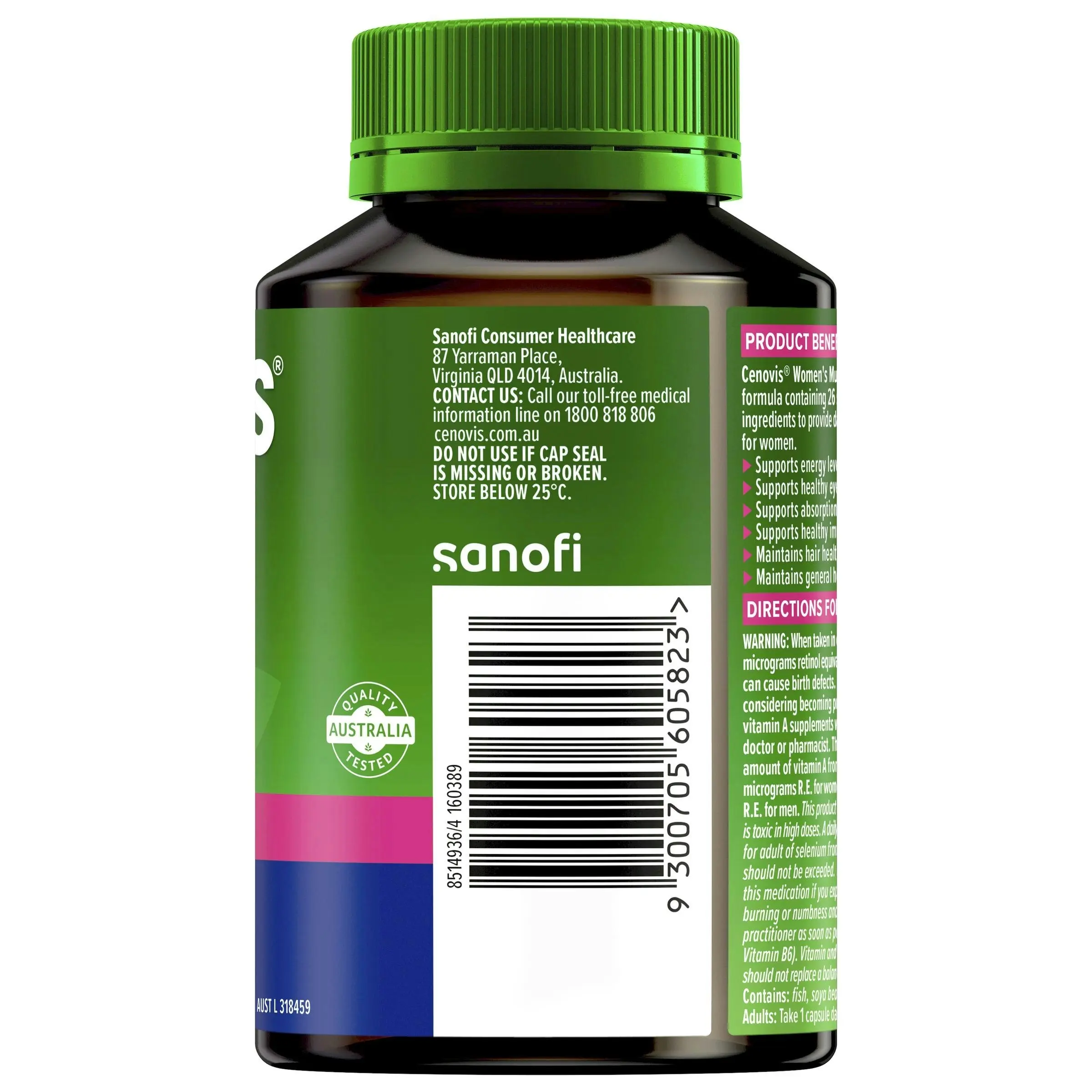 Cenovis Once Daily Women's Multi 50 Capsules