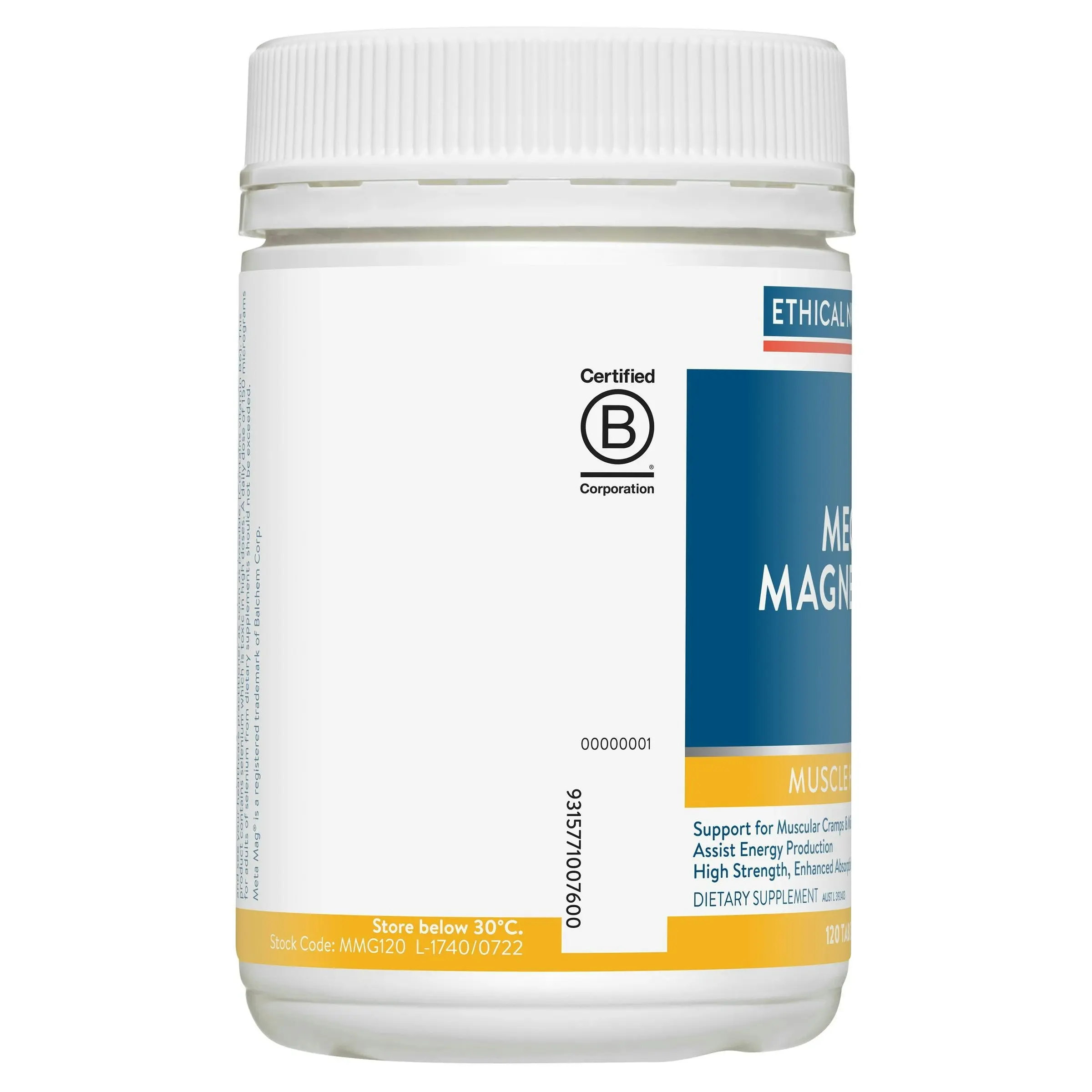 Ethical Nutrients Mega Magnesium 120 Tablets