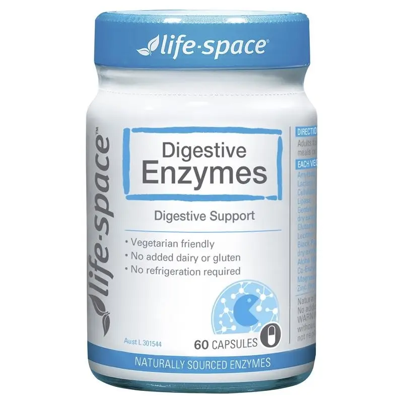 Life-Space Digestive Enzymes 60 Hard Capsules