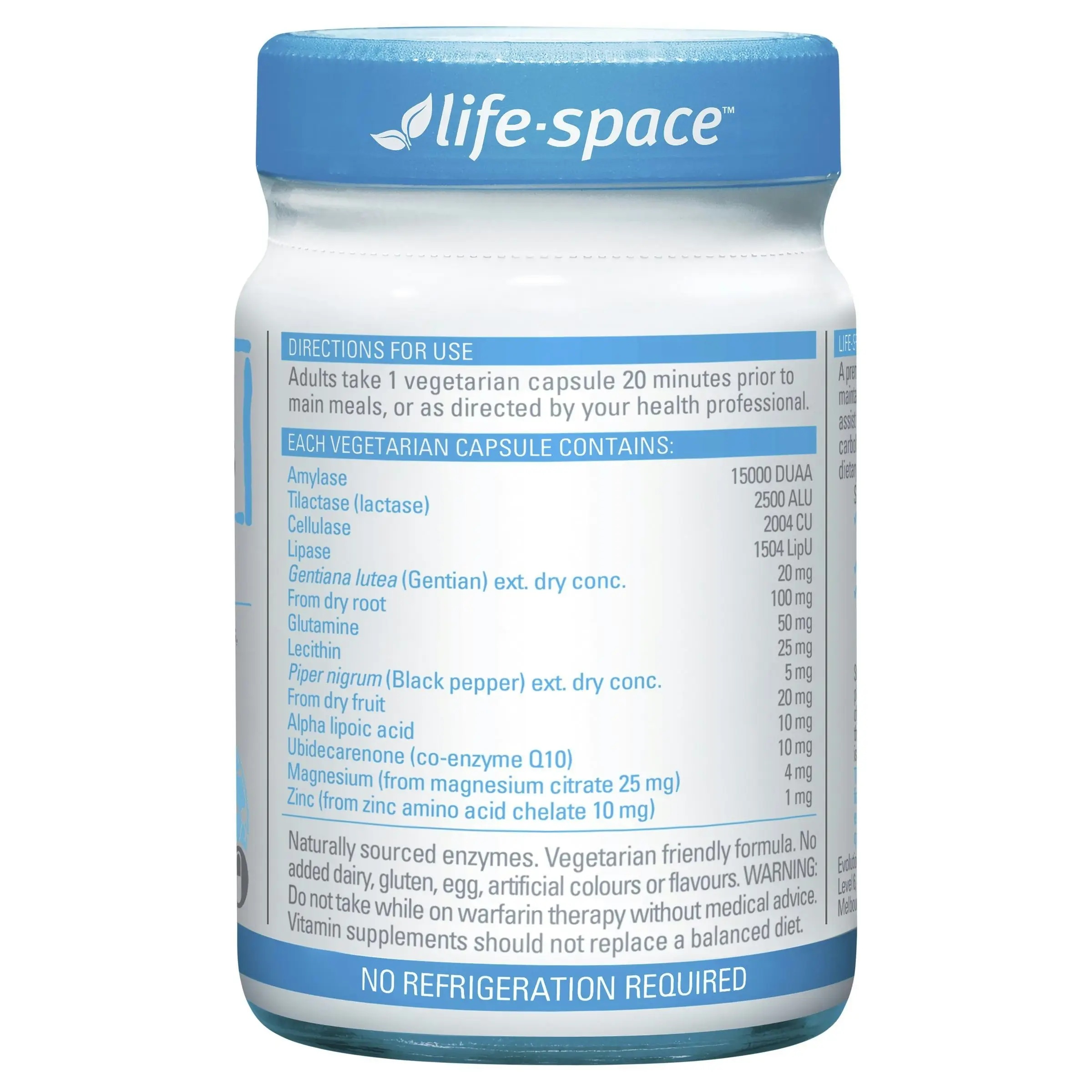 Life-Space Digestive Enzymes 60 Hard Capsules