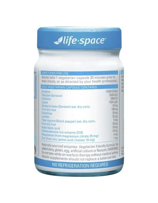 Life-Space Digestive Enzymes 60 Hard Capsules