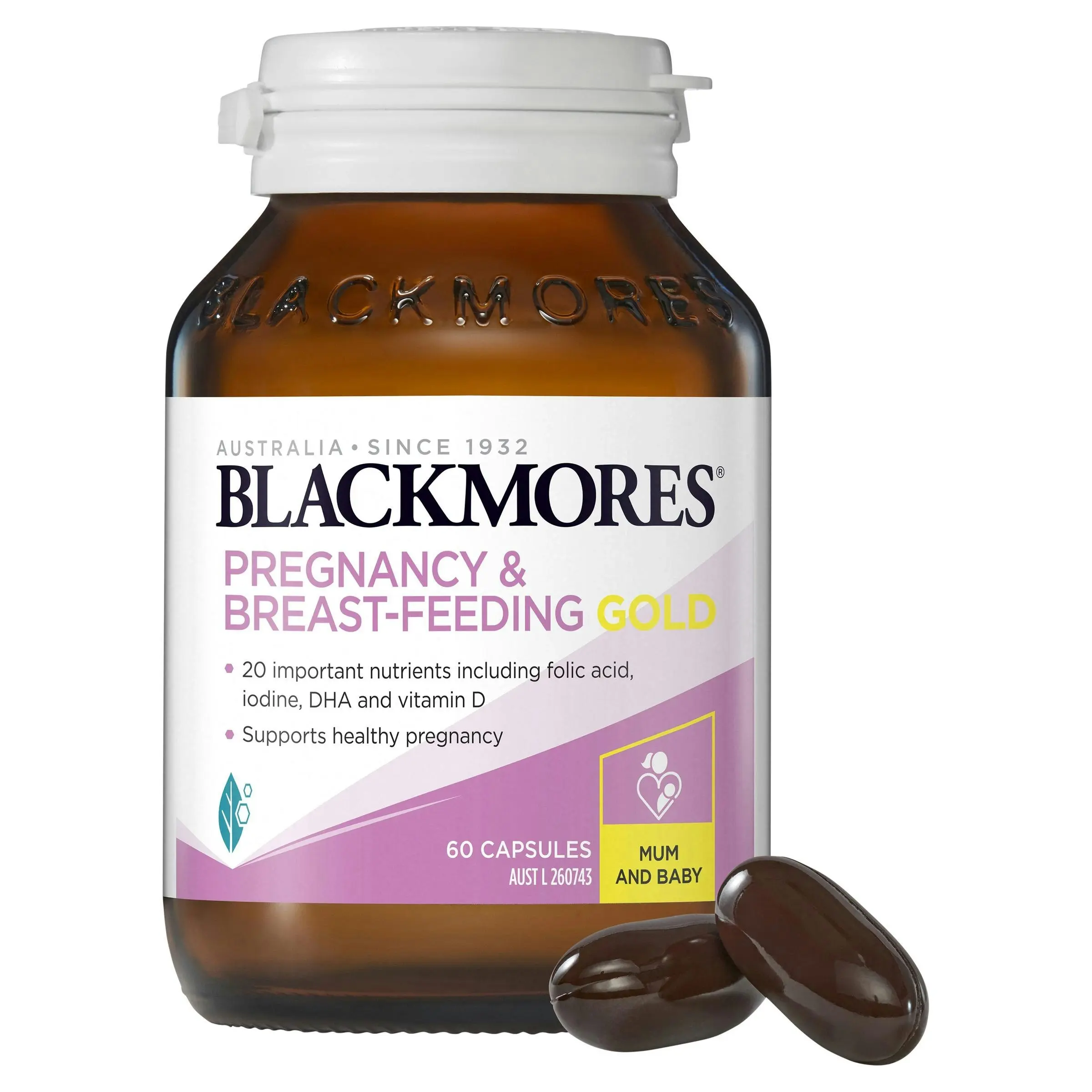 Blackmores Pregnancy and Breast-Feeding Gold 60 Capsules