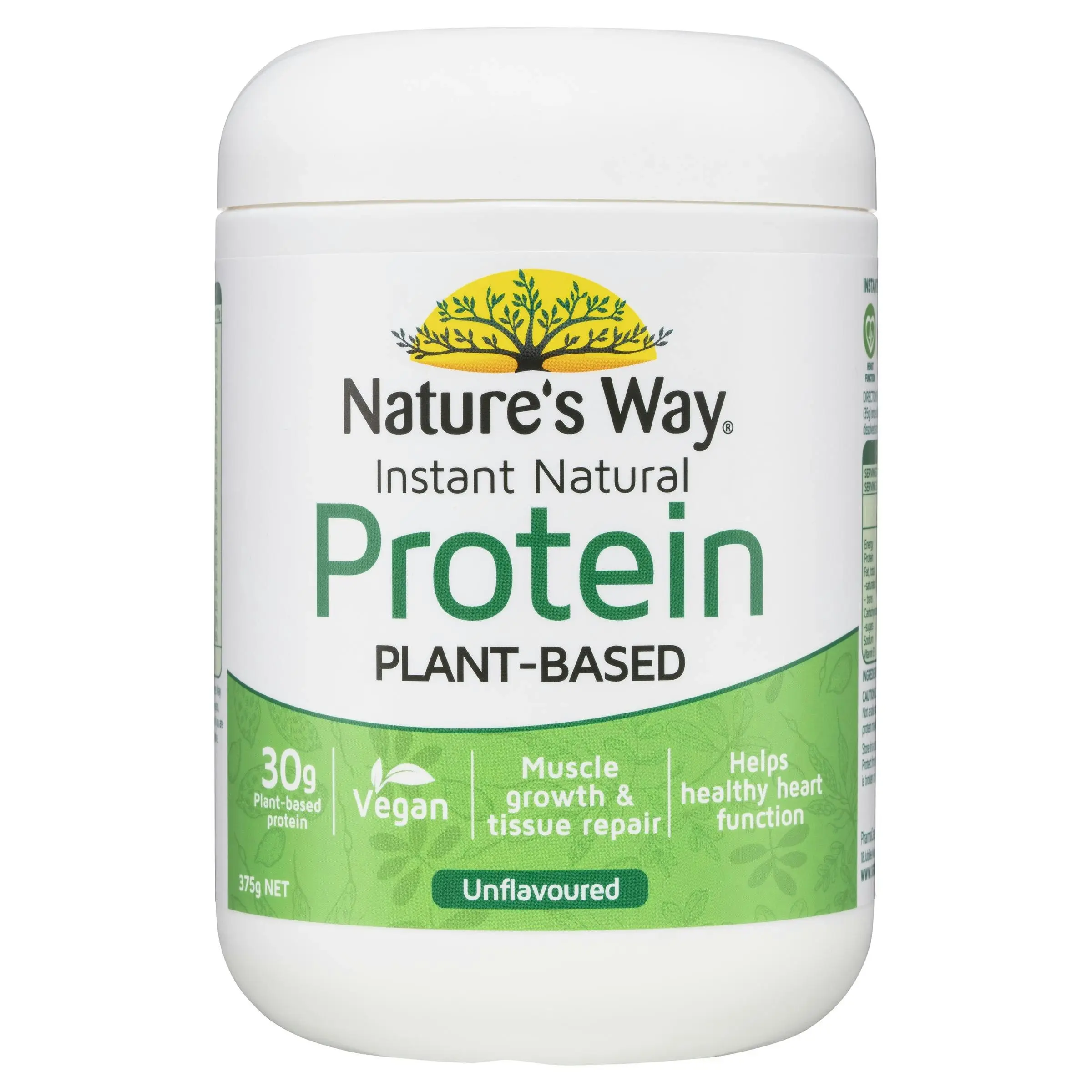 Nature's Way Instant Natural Protein Plant-Based Unflavoured 375g