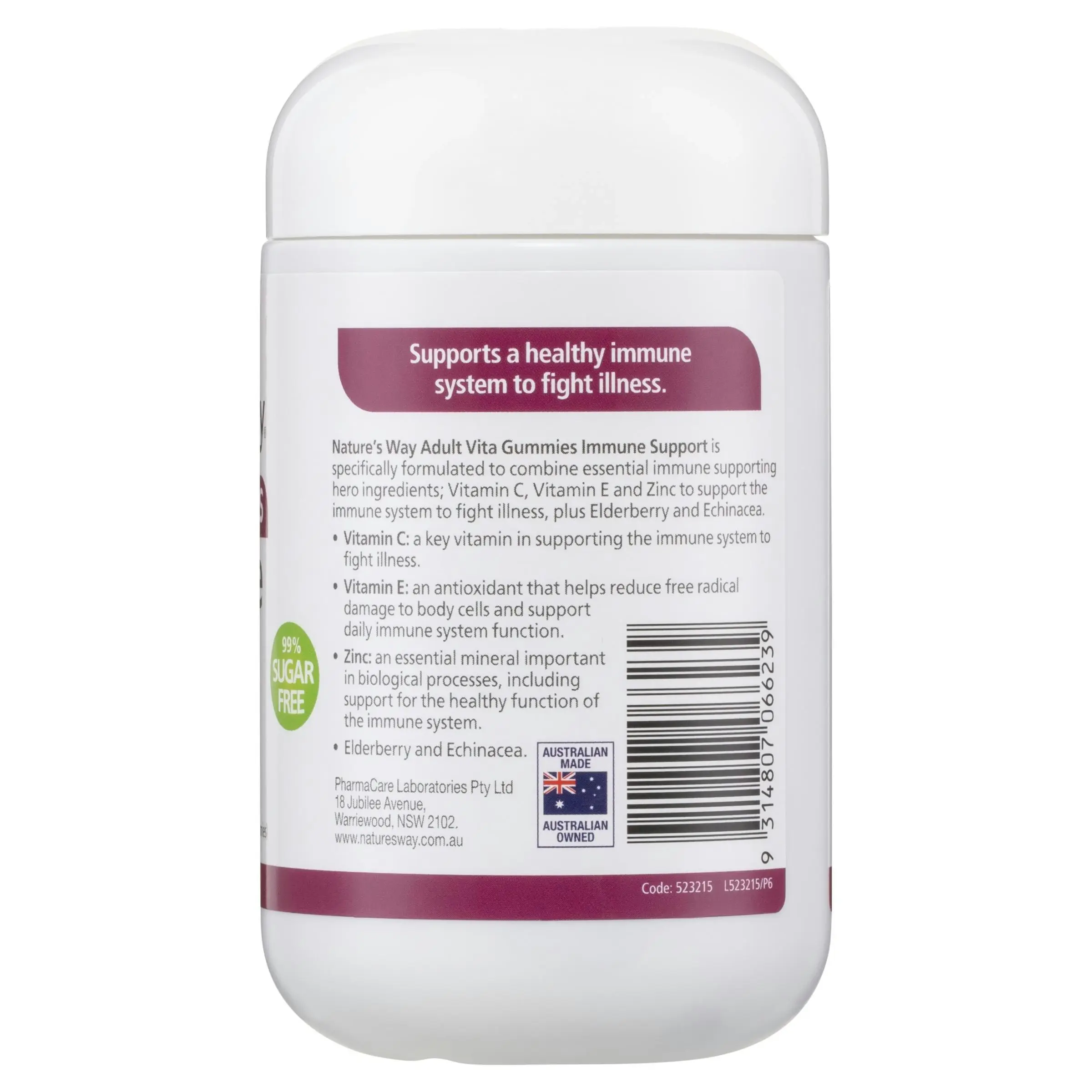 Nature's Way Adult Immune Support 65 Vita Gummies