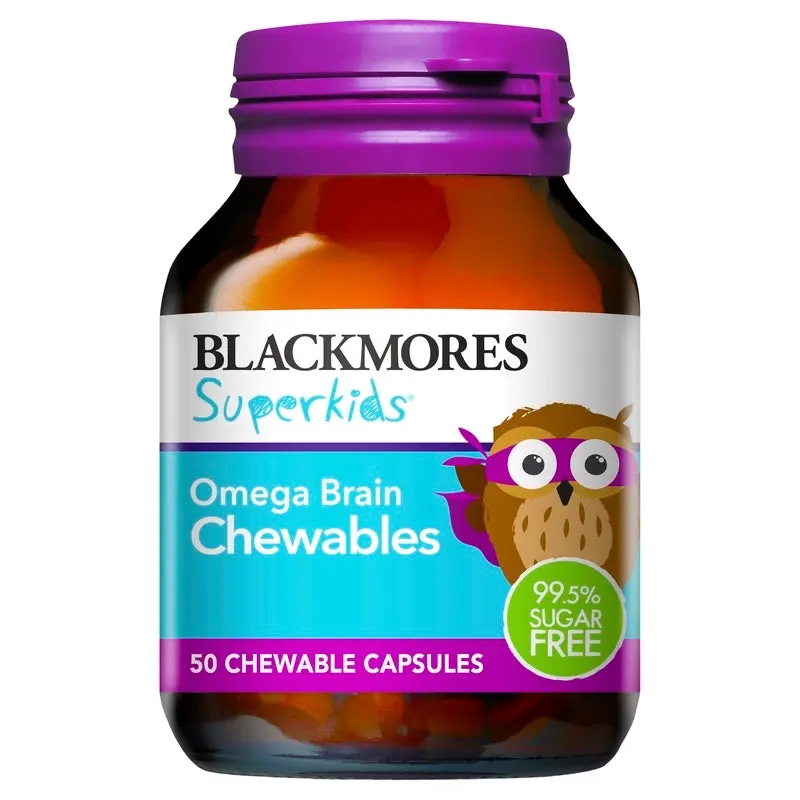 Blackmores Superkids Omega Brain Chewables 50 Capsules