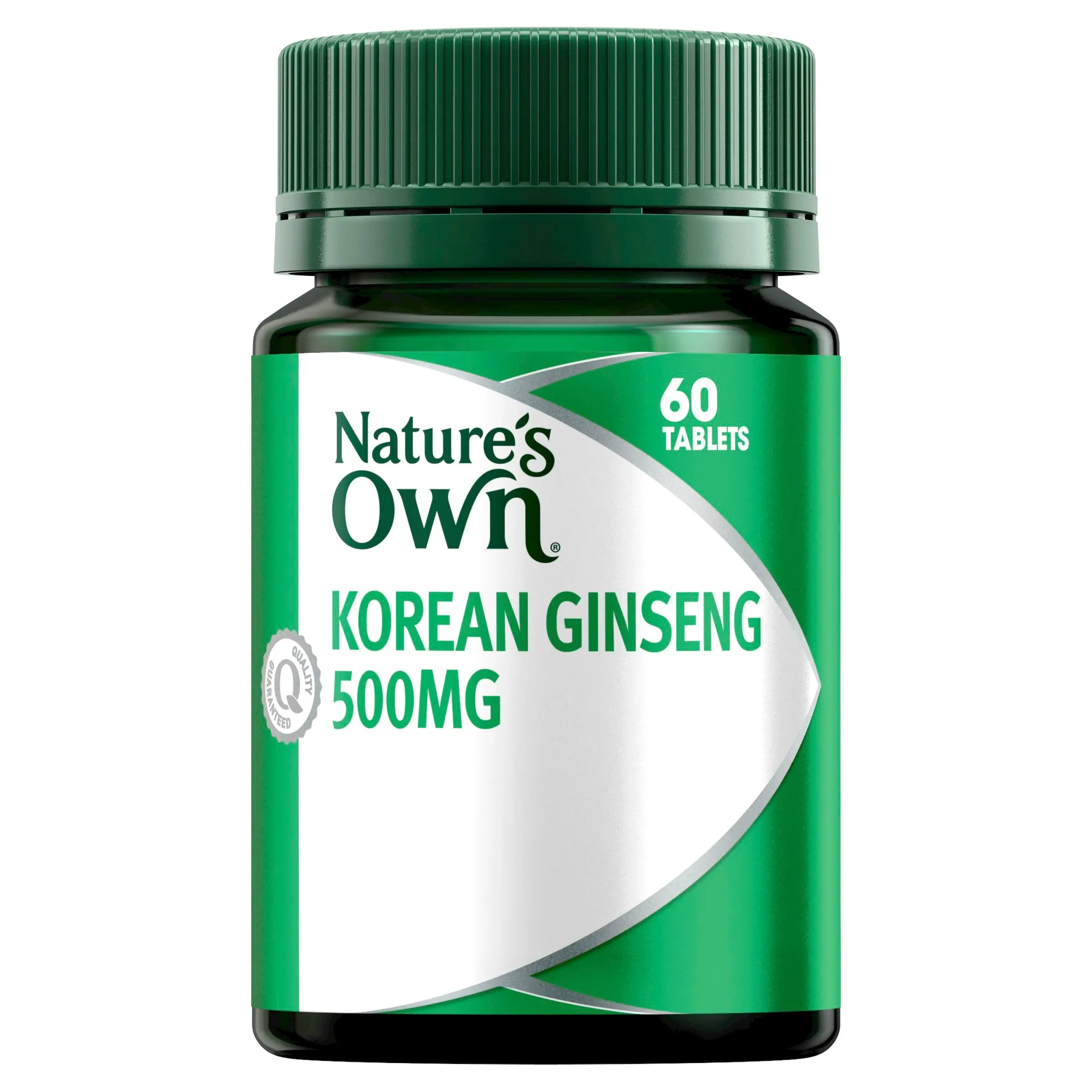 Nature's Own Ginseng Korean 500Mg 60 Tablets