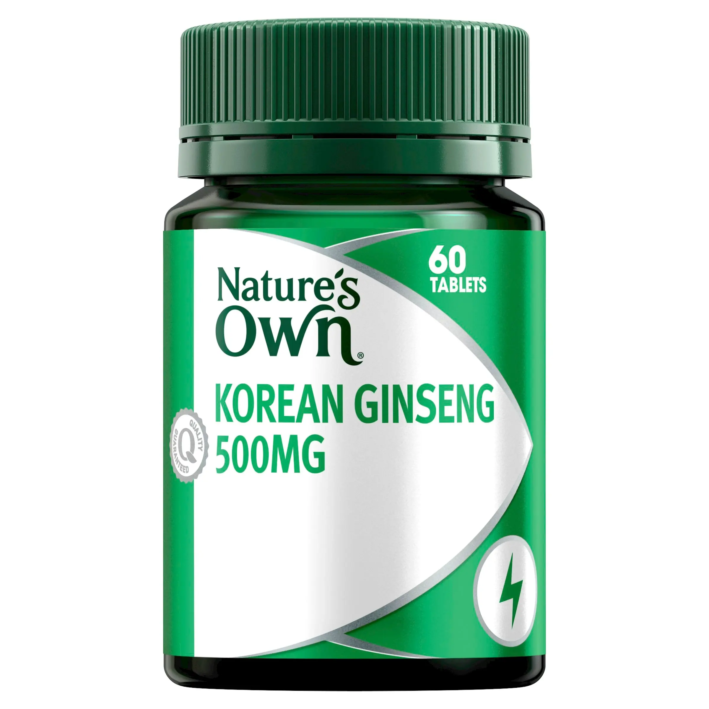 Nature's Own Ginseng Korean 500Mg 60 Tablets