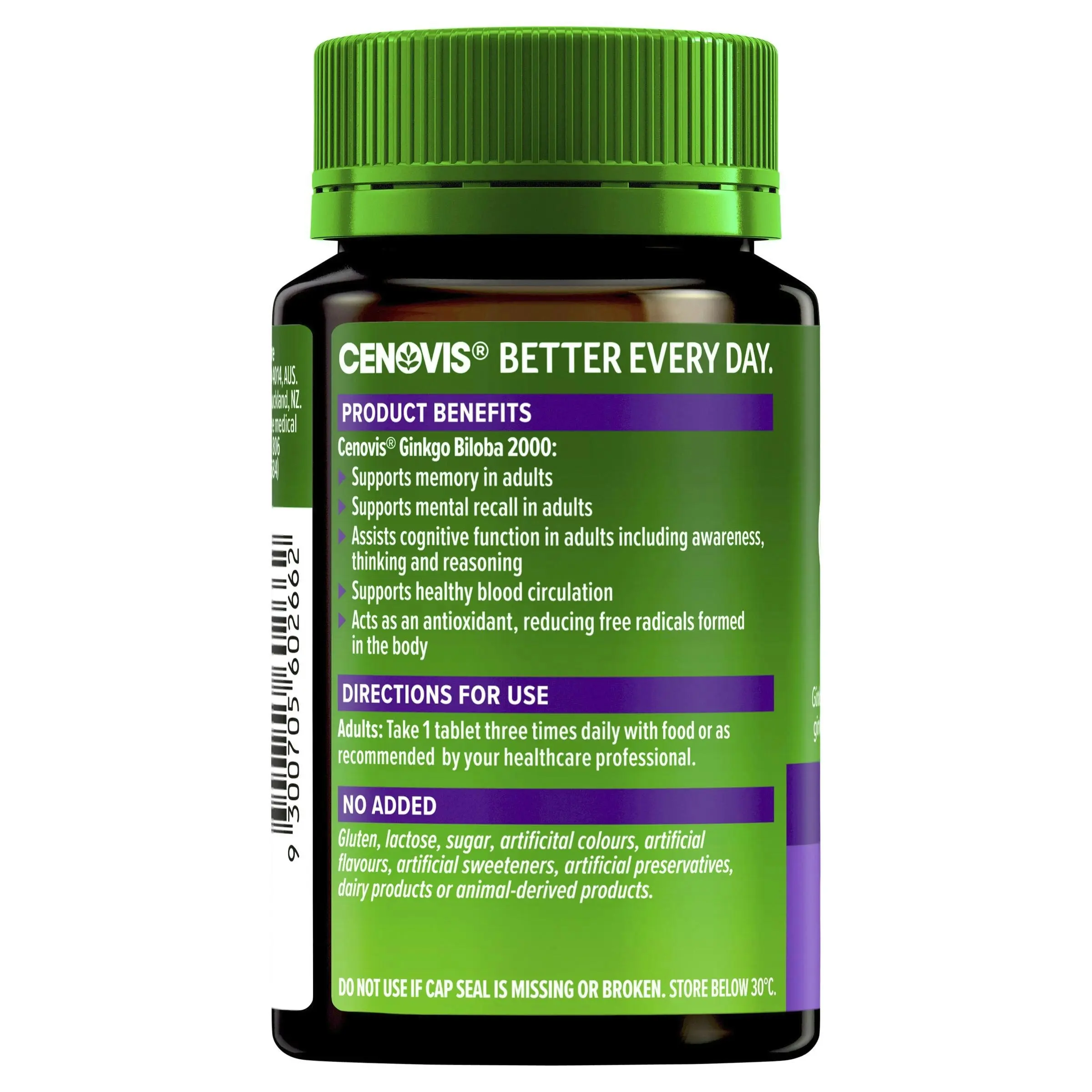 Cenovis Gingko Biloba 2000 100 Tablets