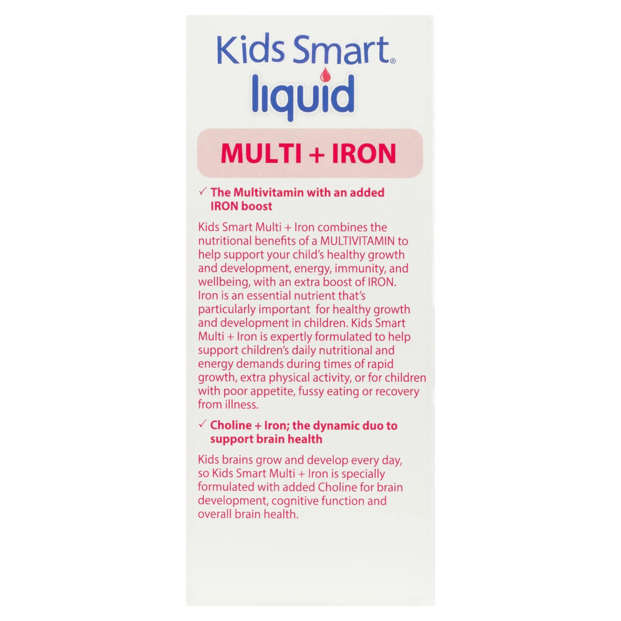 Nature's Way Kids Smart Multi And Iron Liquid 200mL