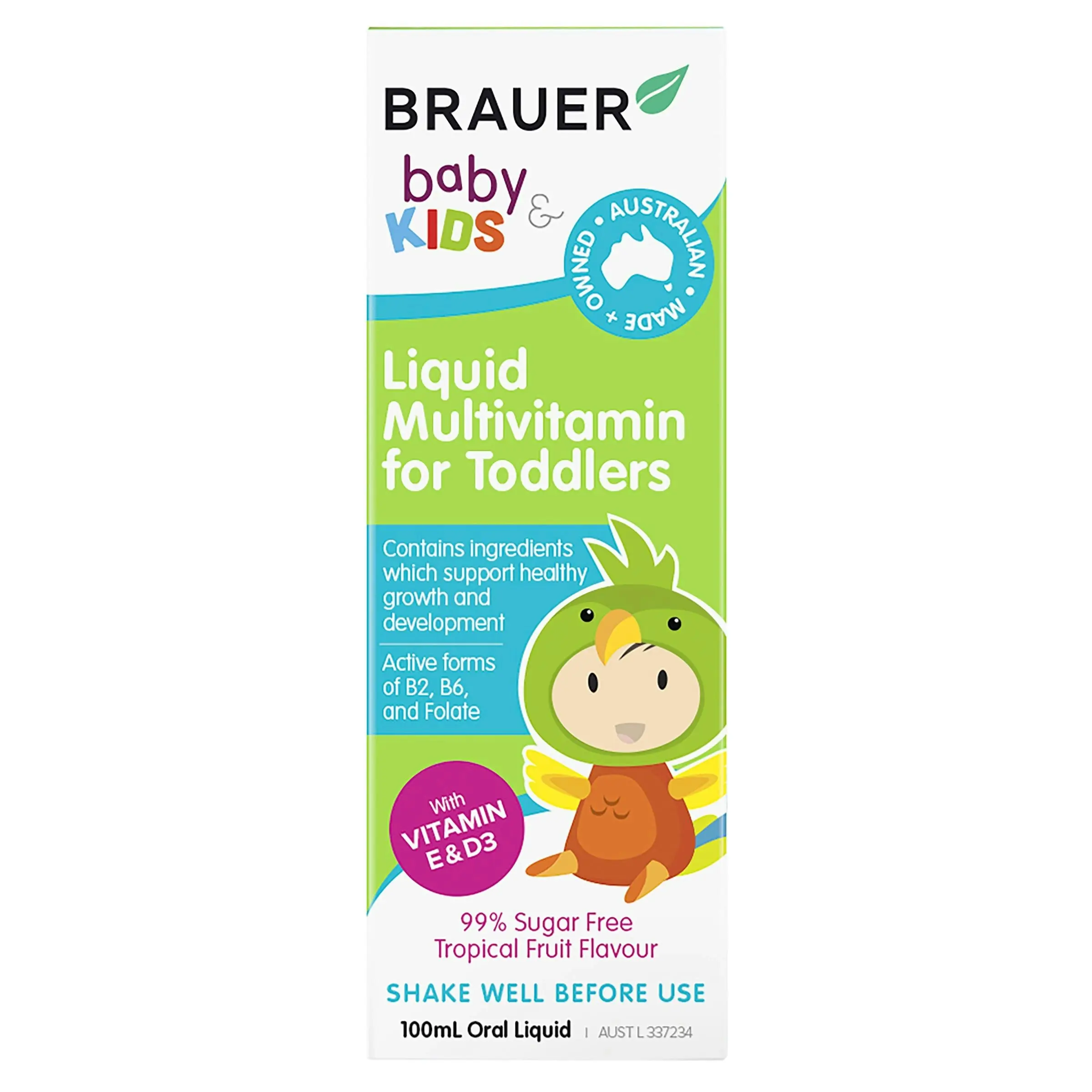 Brauer Baby & Kids Liquid Multivitamin for Toddlers 100mL