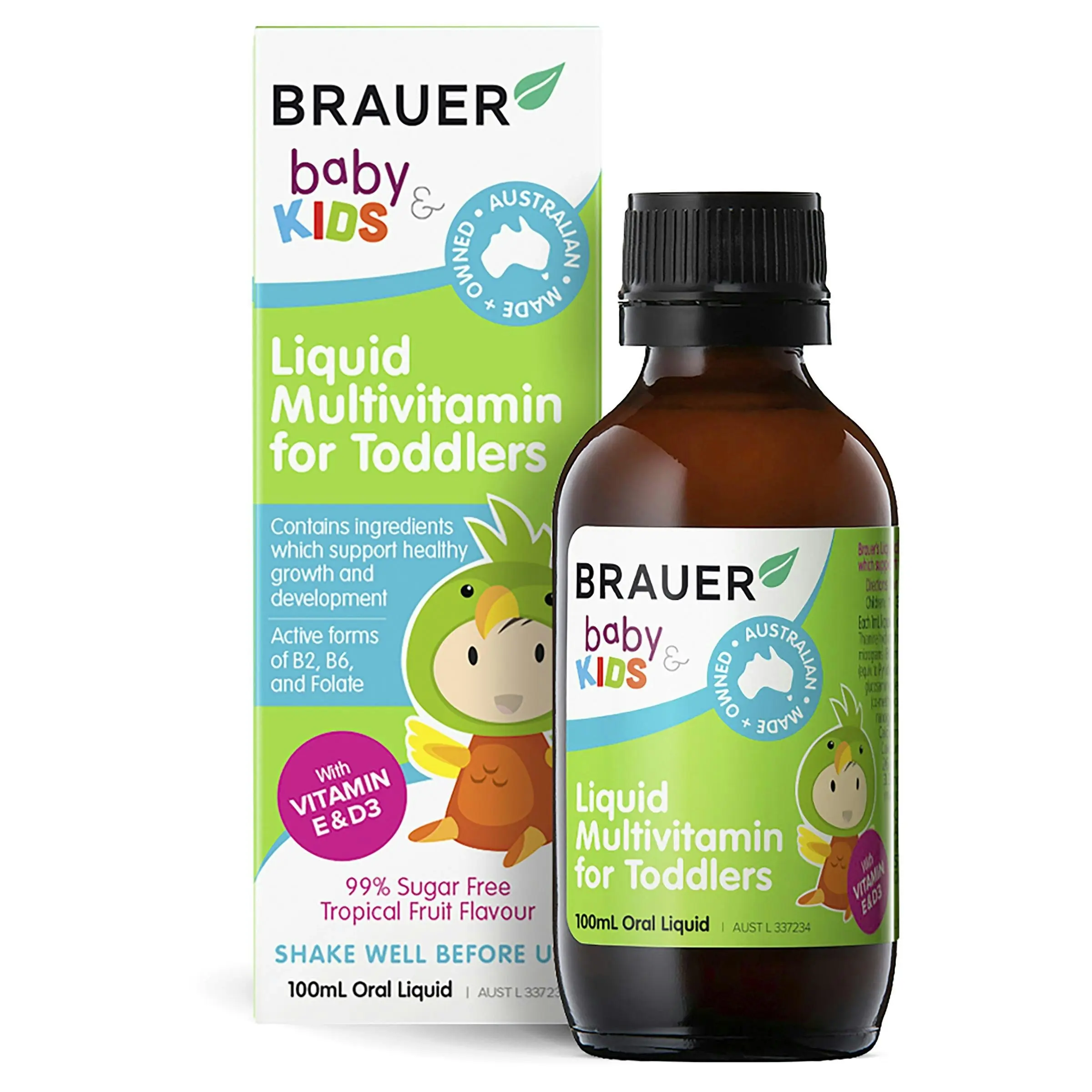 Brauer Baby & Kids Liquid Multivitamin for Toddlers 100mL