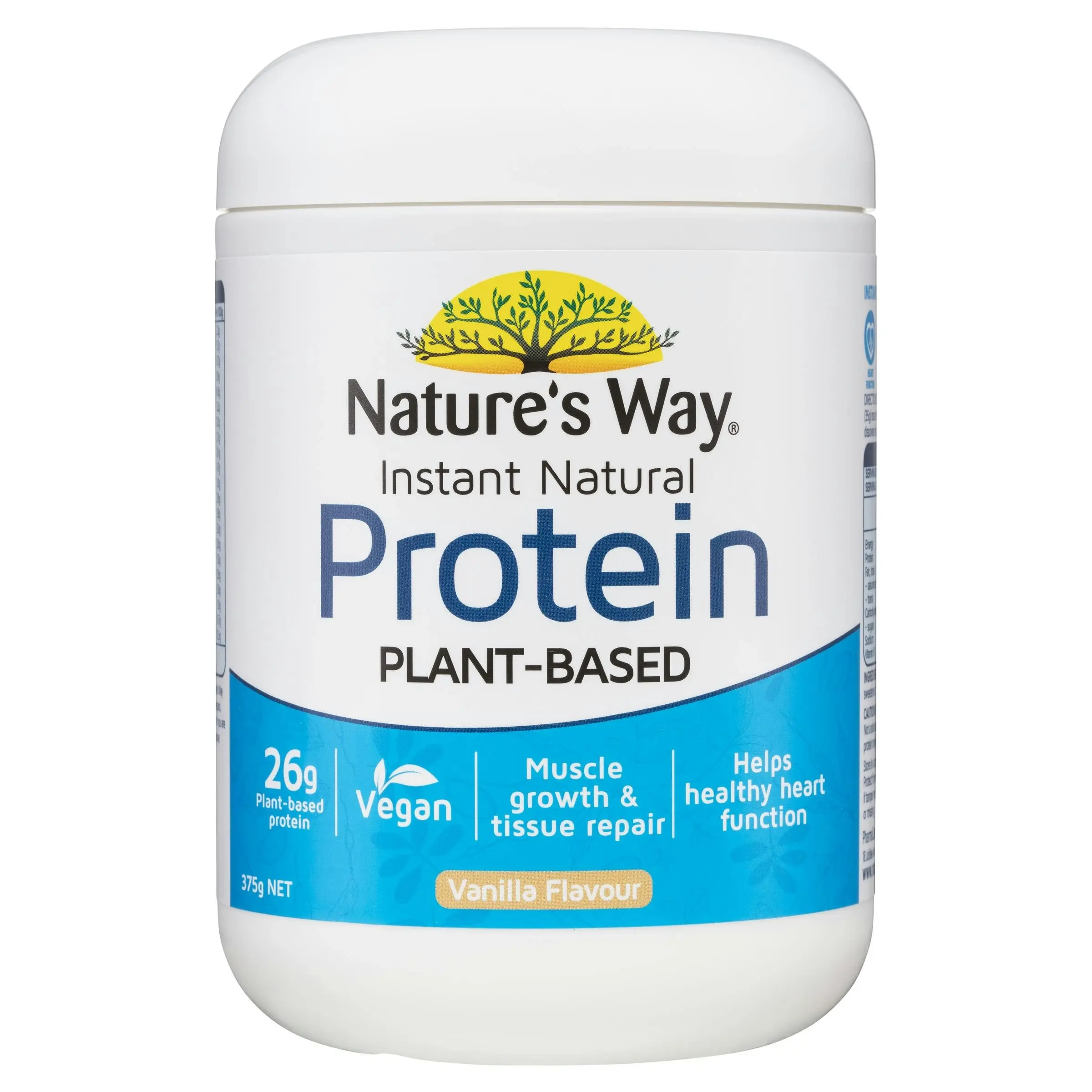 Nature's Way Instant Natural Protein Plant-Based Vanilla 375g