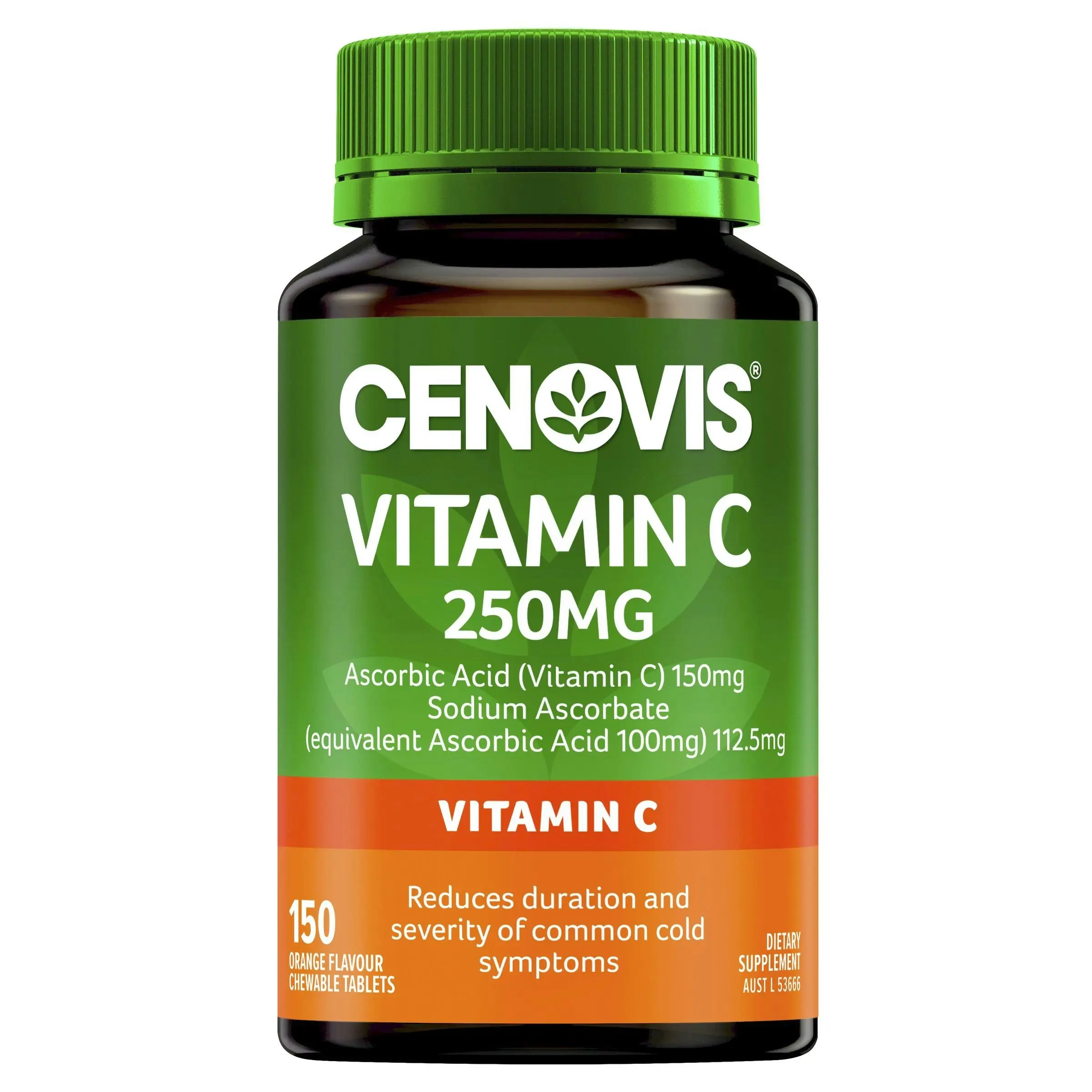 Cenovis Vitamin C 250mg Orange Flavour 150 Tablets