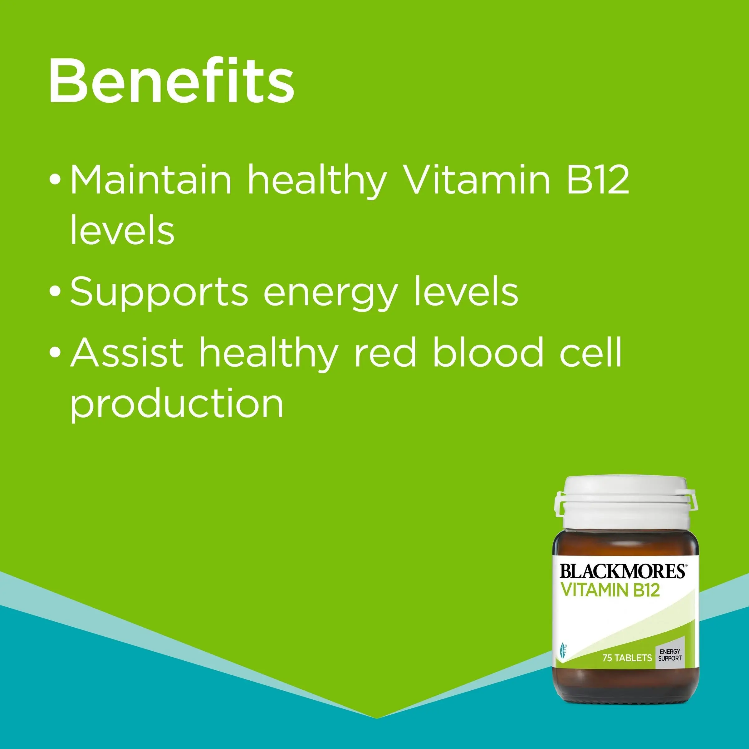 Blackmores Vitamin B12 75 Tablets