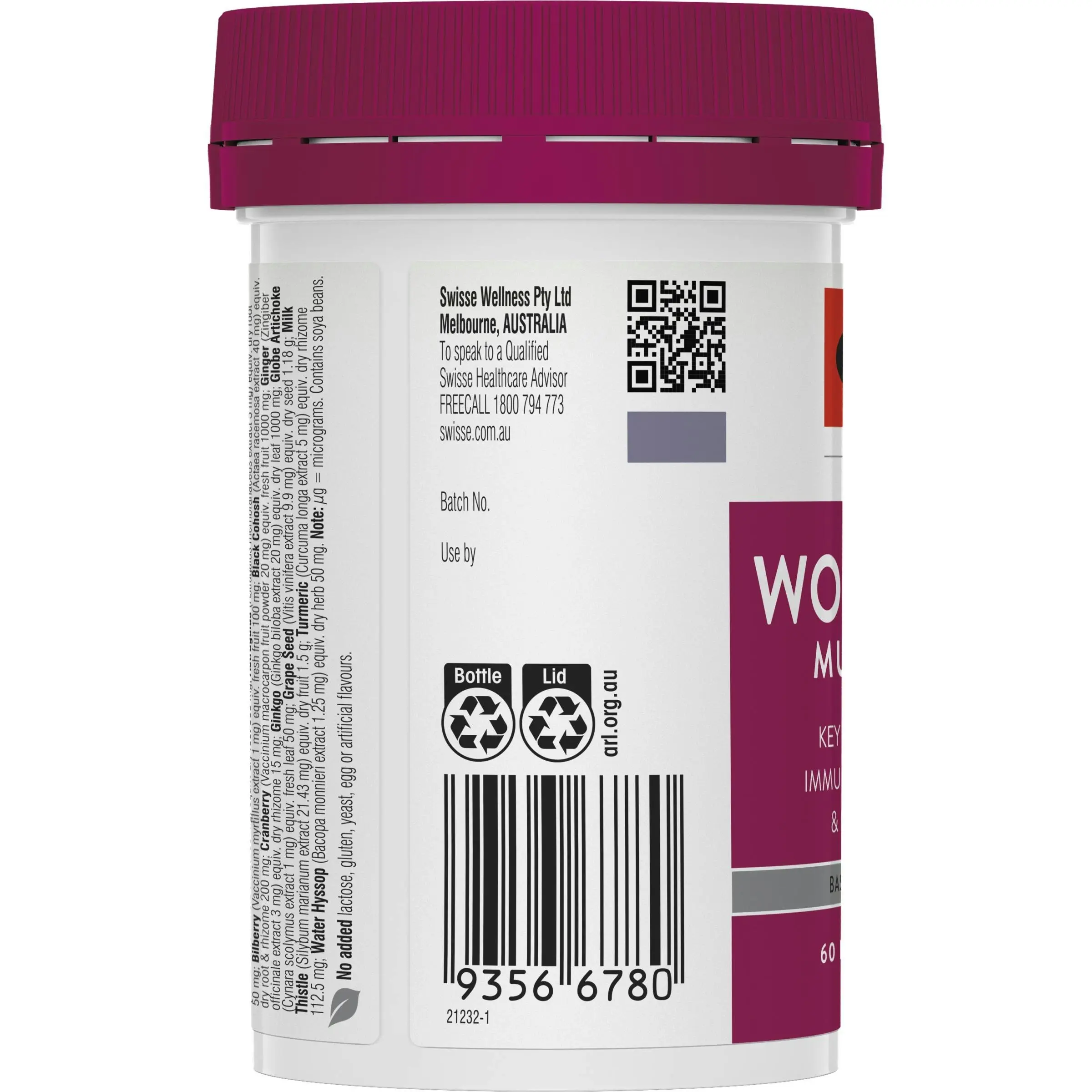 Swisse Ultivite Women's 50 + Multivitamin 60 Tablets