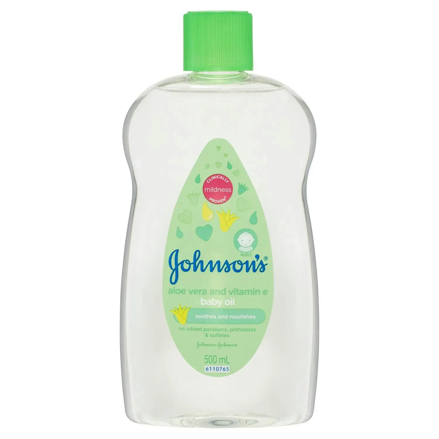 Johnson's Baby Oil Aloe Vera & Vitamin E 500mL