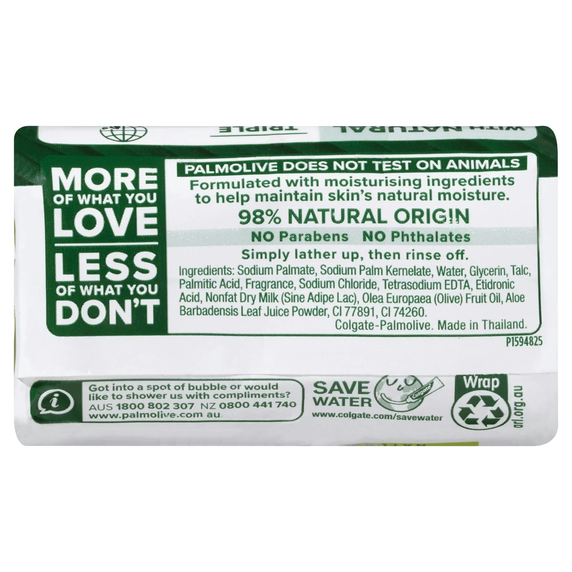 Palmolive Naturals Moisture Care Soap with Olive & Aloe Vera 90g - 4 Pack