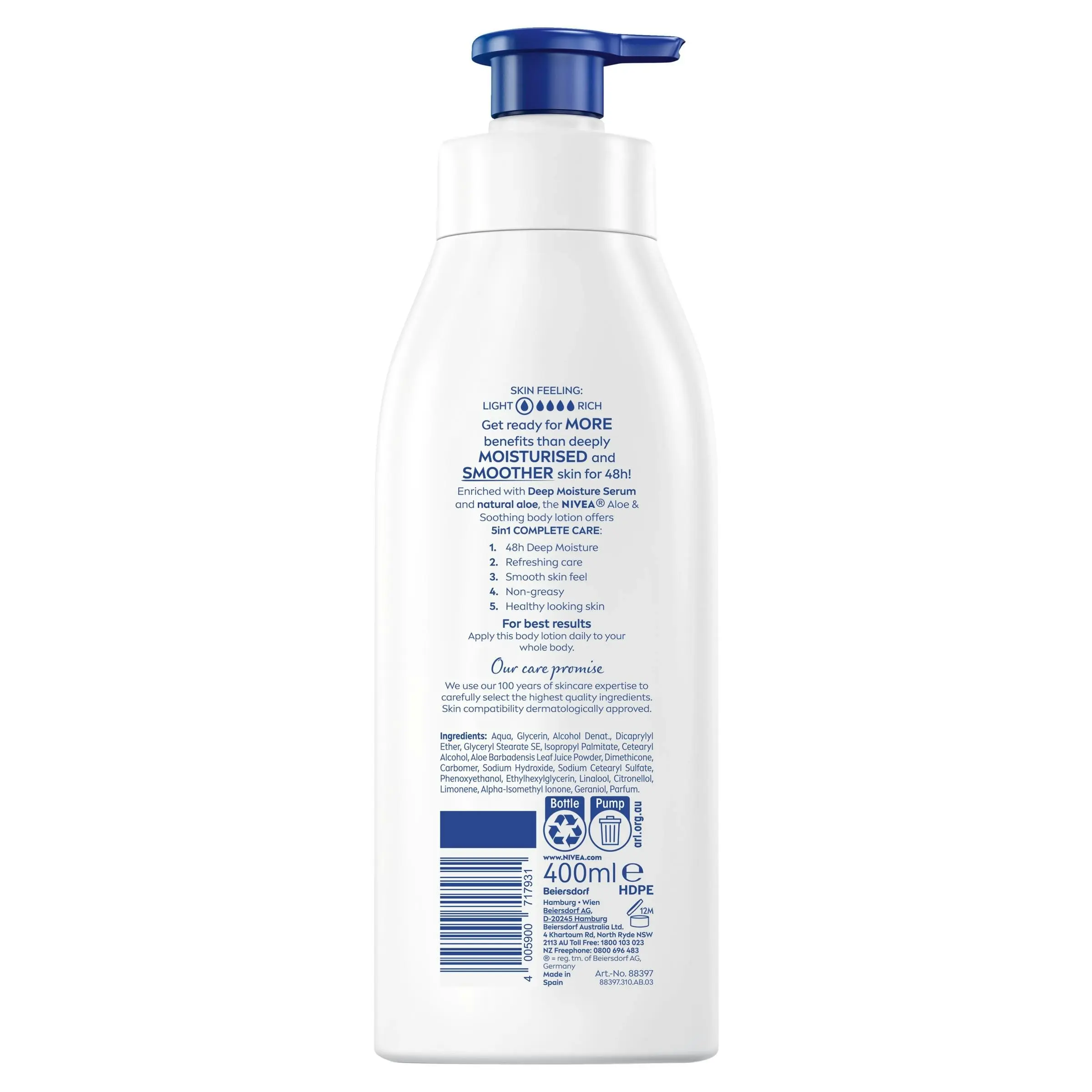 Nivea Aloe & Hydration Body Lotion 400mL