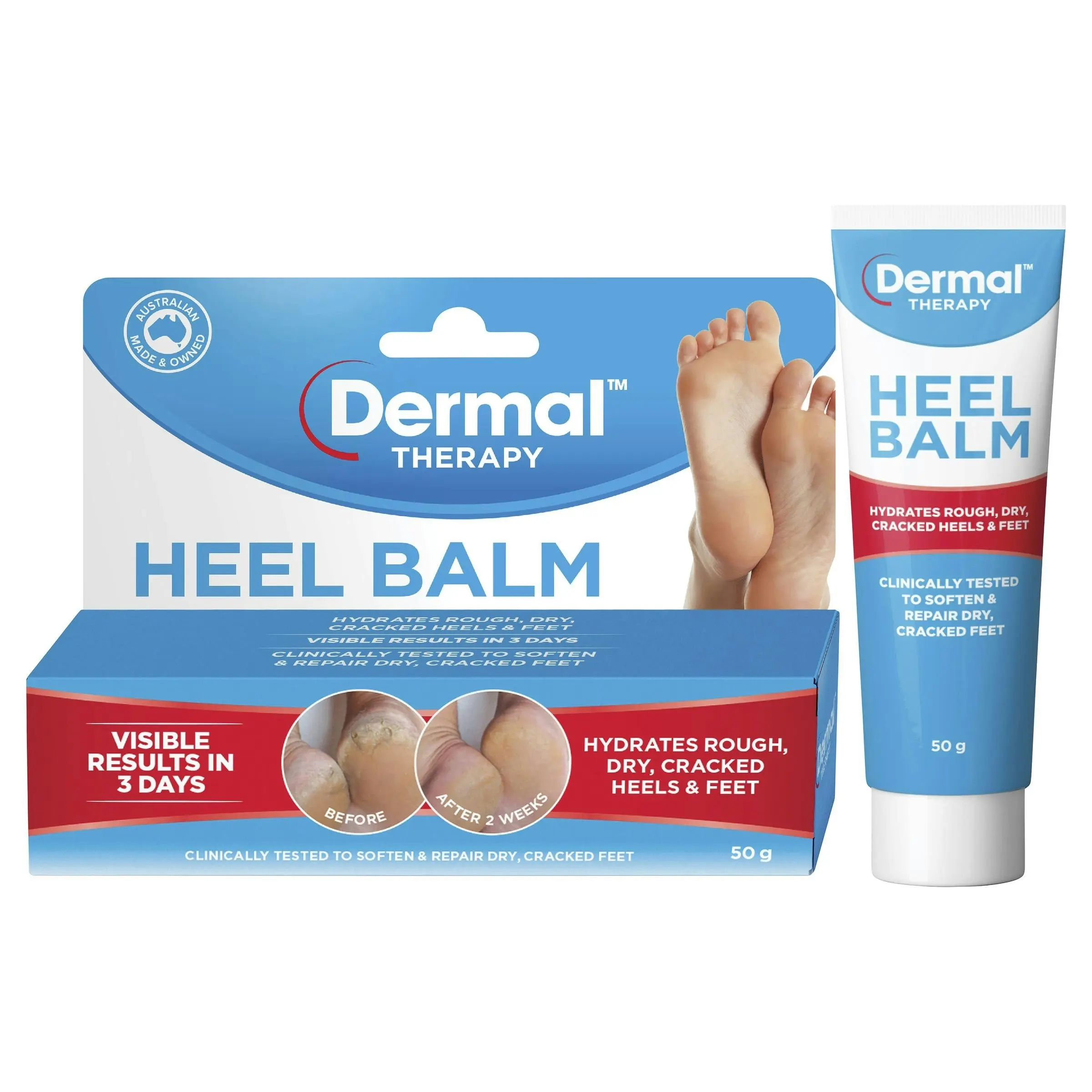 Dermal Therapy Heel Balm 50G