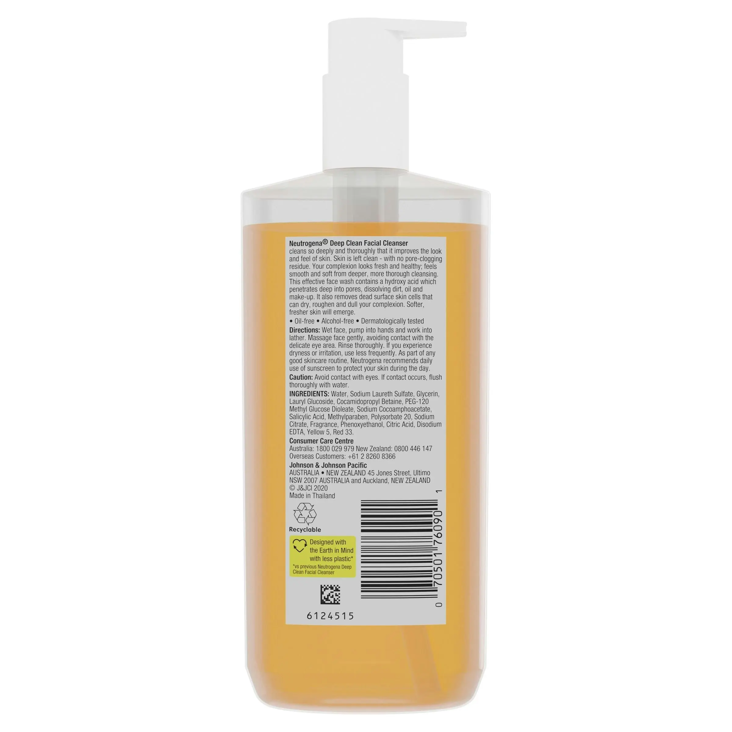 Neutrogena Deep Clean Facial Cleanser 200mL