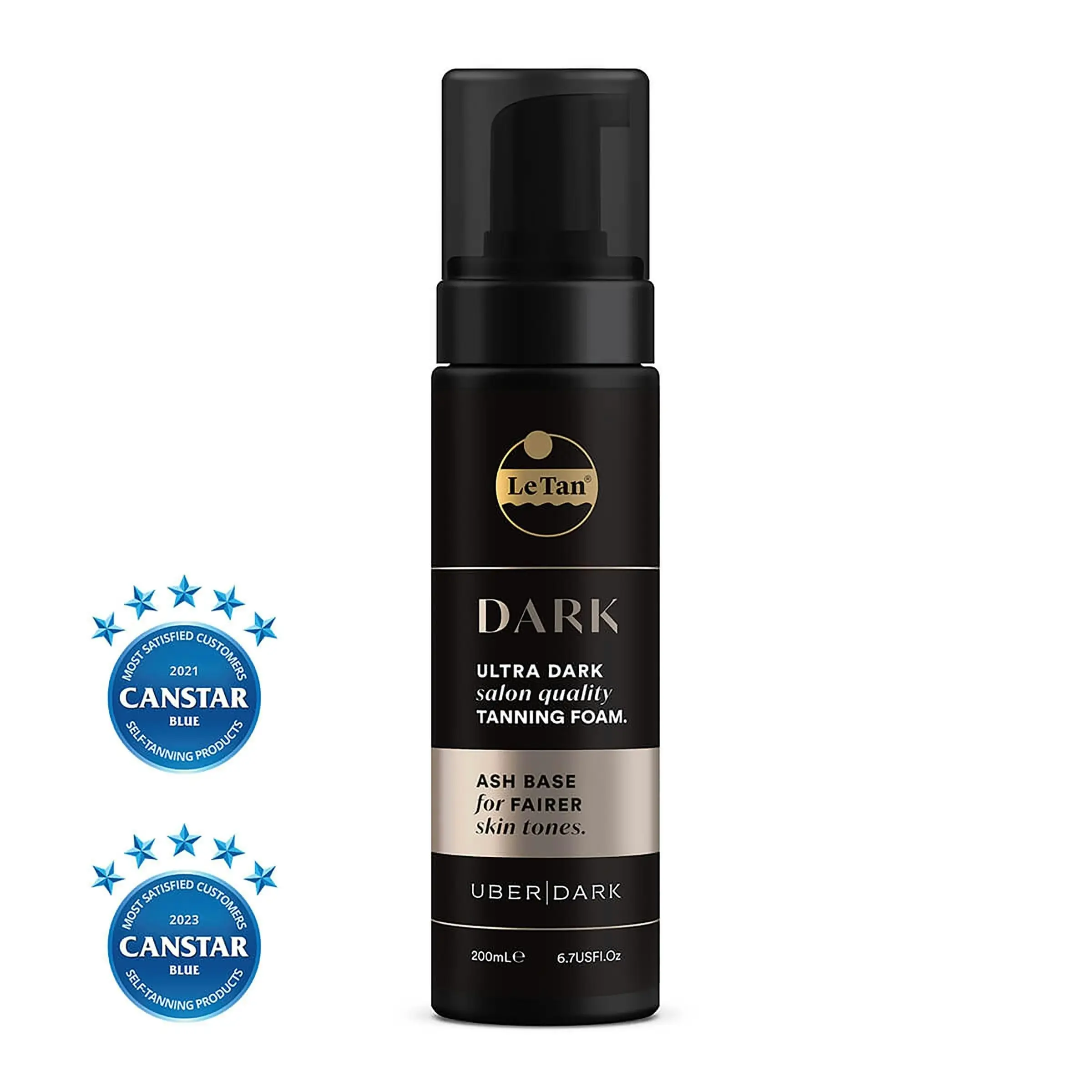 Le Tan Uber Dark Self Tanning Foam Ash Base 200mL