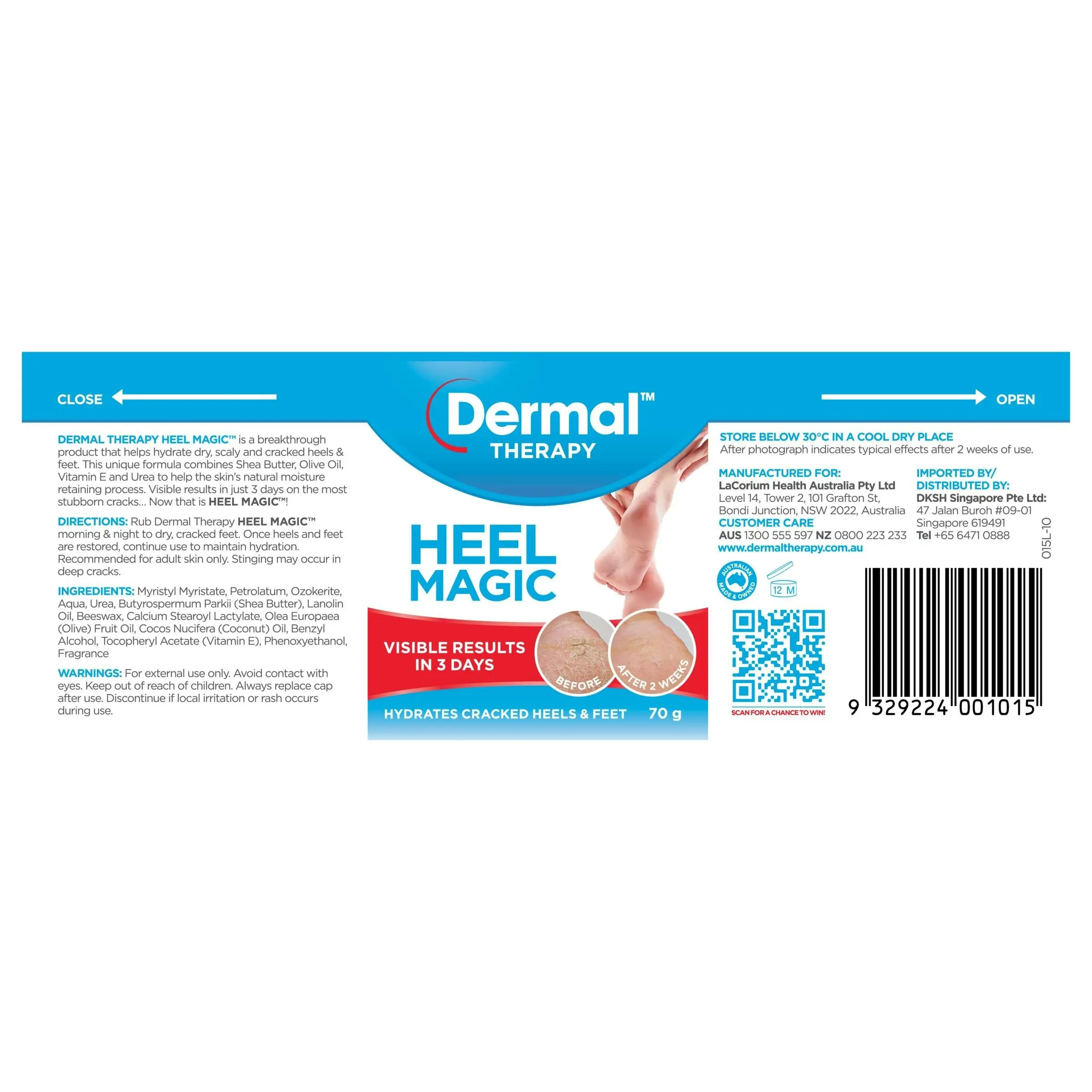 Dermal Therapy Heel-Magic-70G