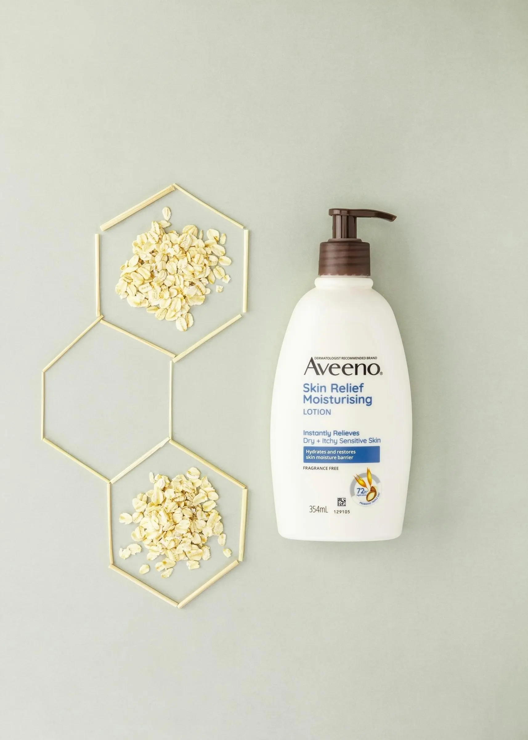 Aveeno Skin Relief Fragrance Free Moisturising Body Lotion 354mL