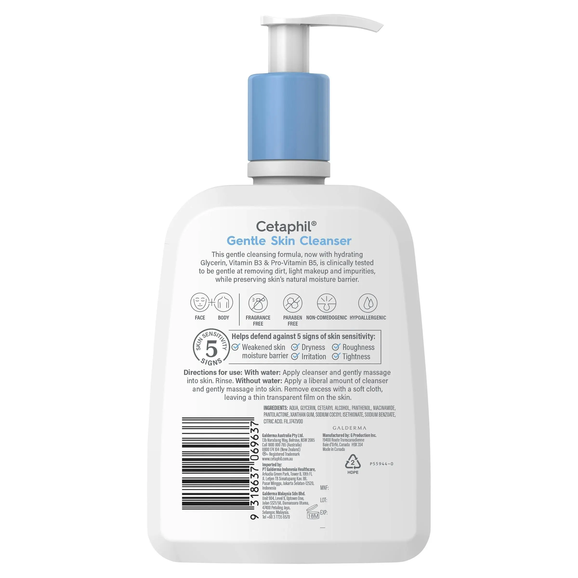 Cetaphil Gentle Skin Cleanser 500mL