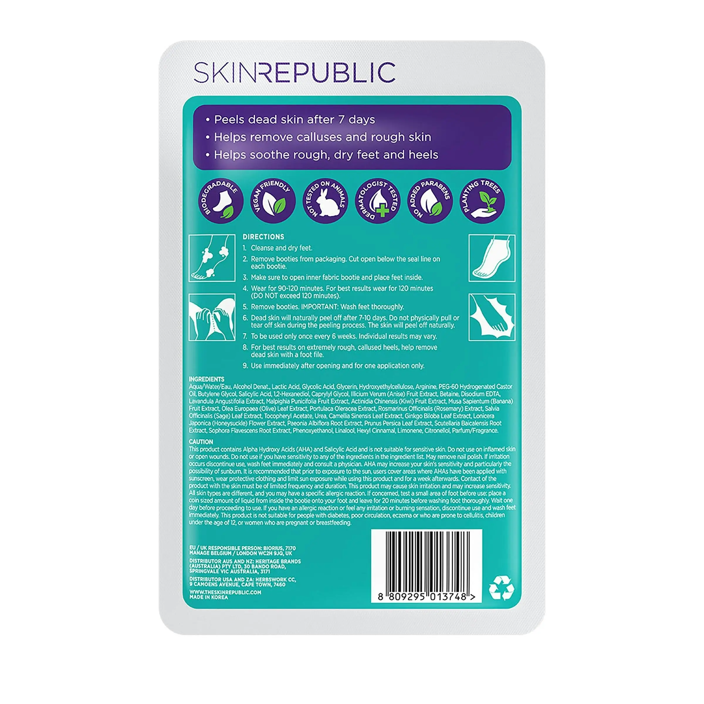 Skin Republic Foot Peel 1 Pair