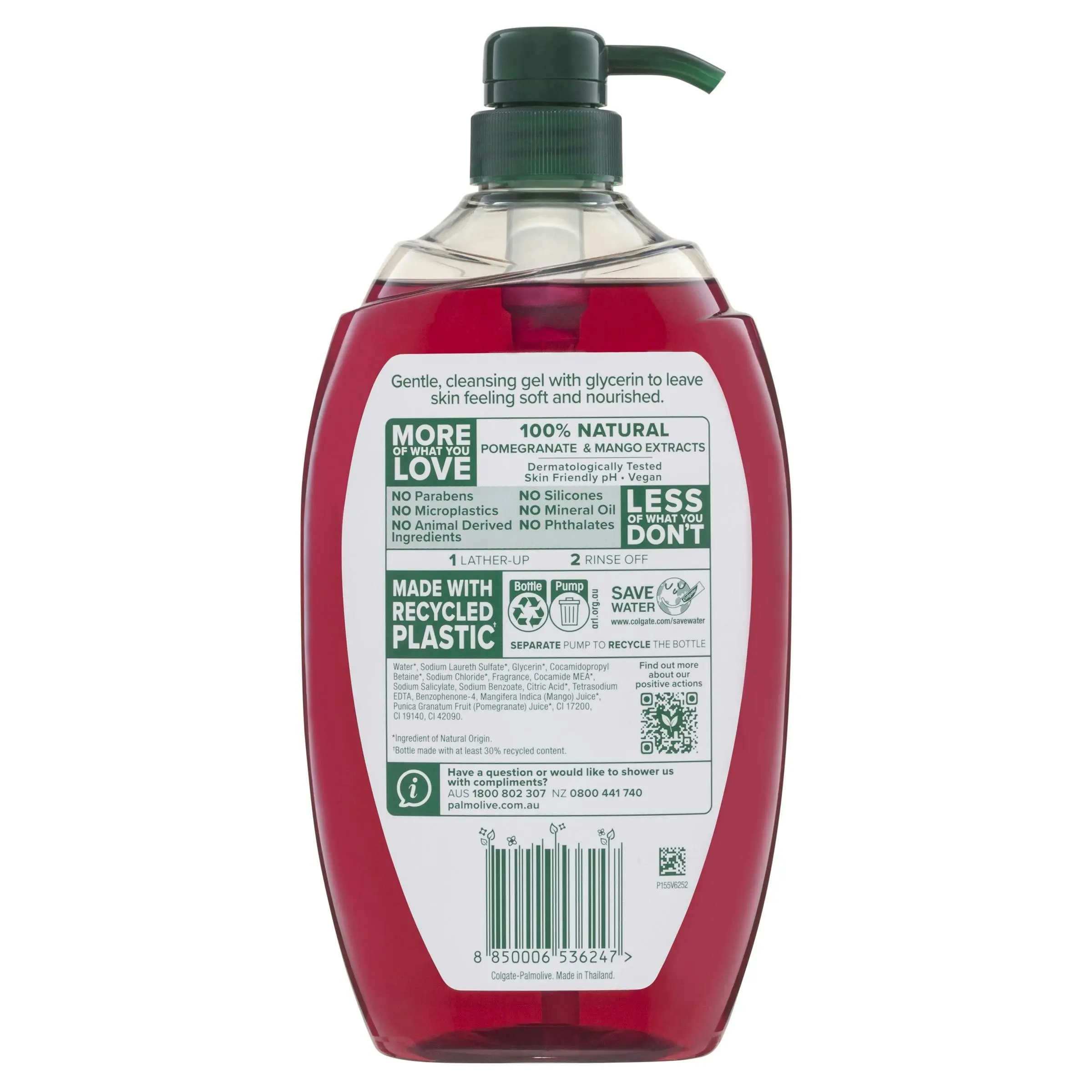 Palmolive Naturals Invigorating Pomegranate & Mango Body Wash 1L