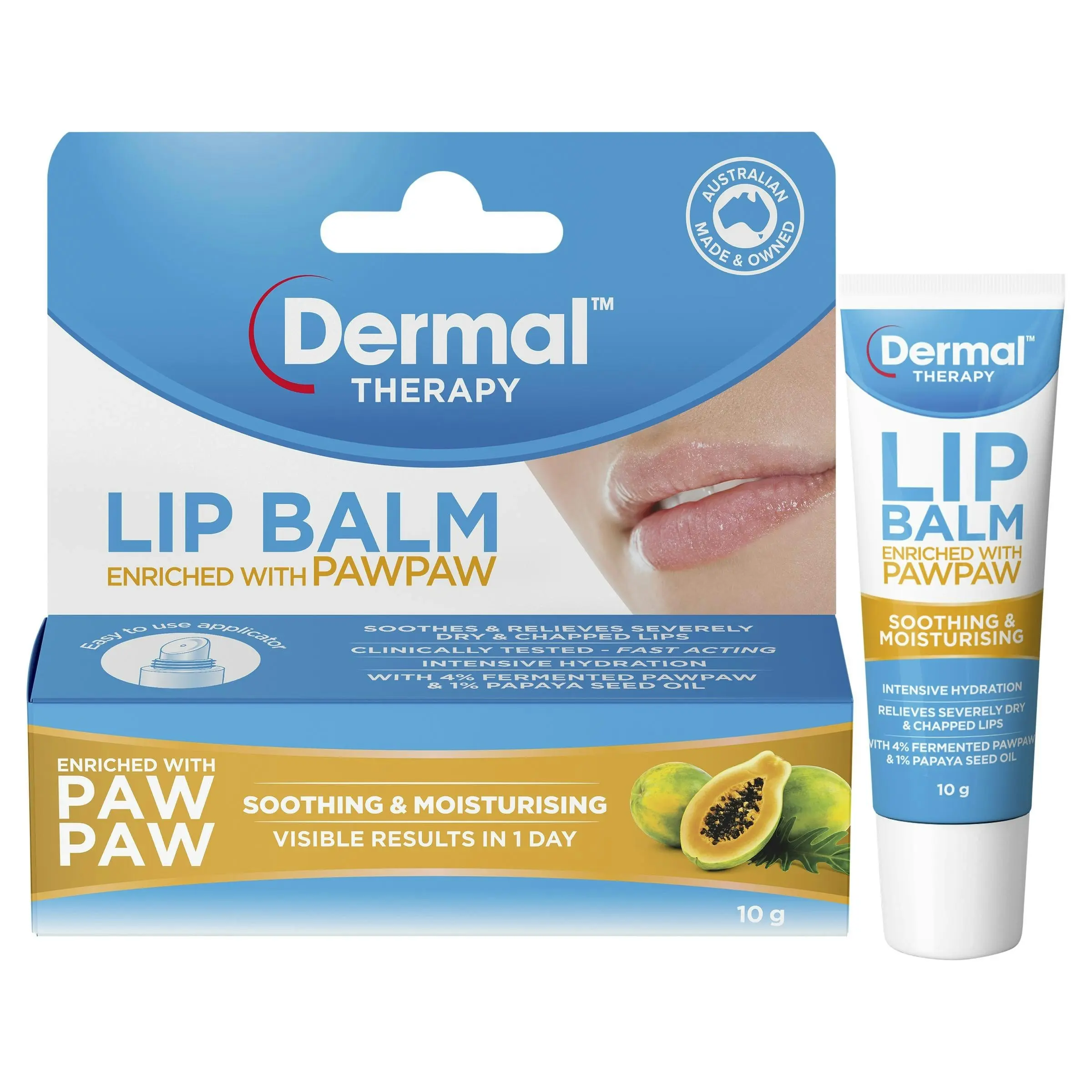 Dermal Thearpy Lip Balm Paw Paw 10G