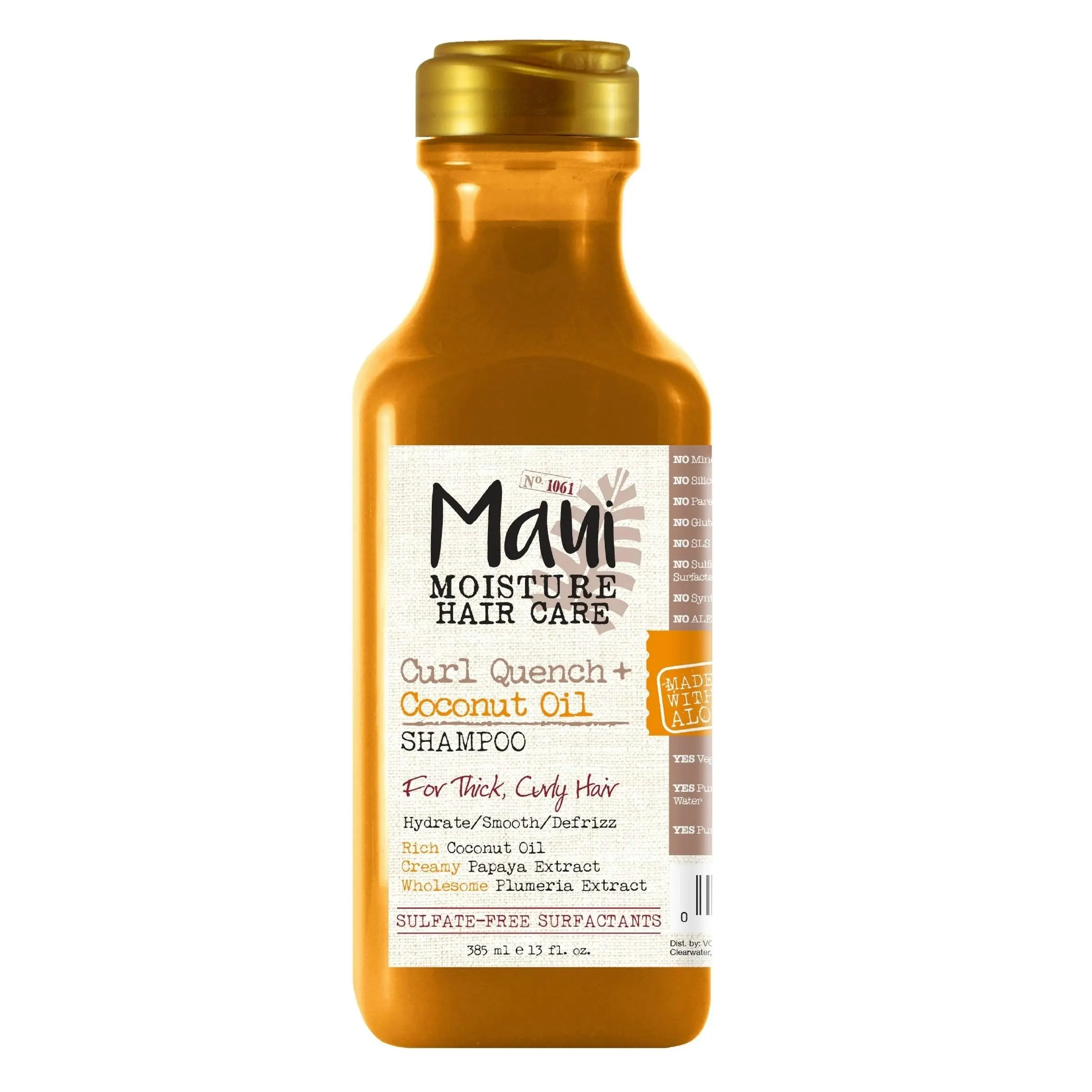 Maui Moisture Curl Quench + Hydrating Coconut Oil Shampoo For Curly Hair 385mL