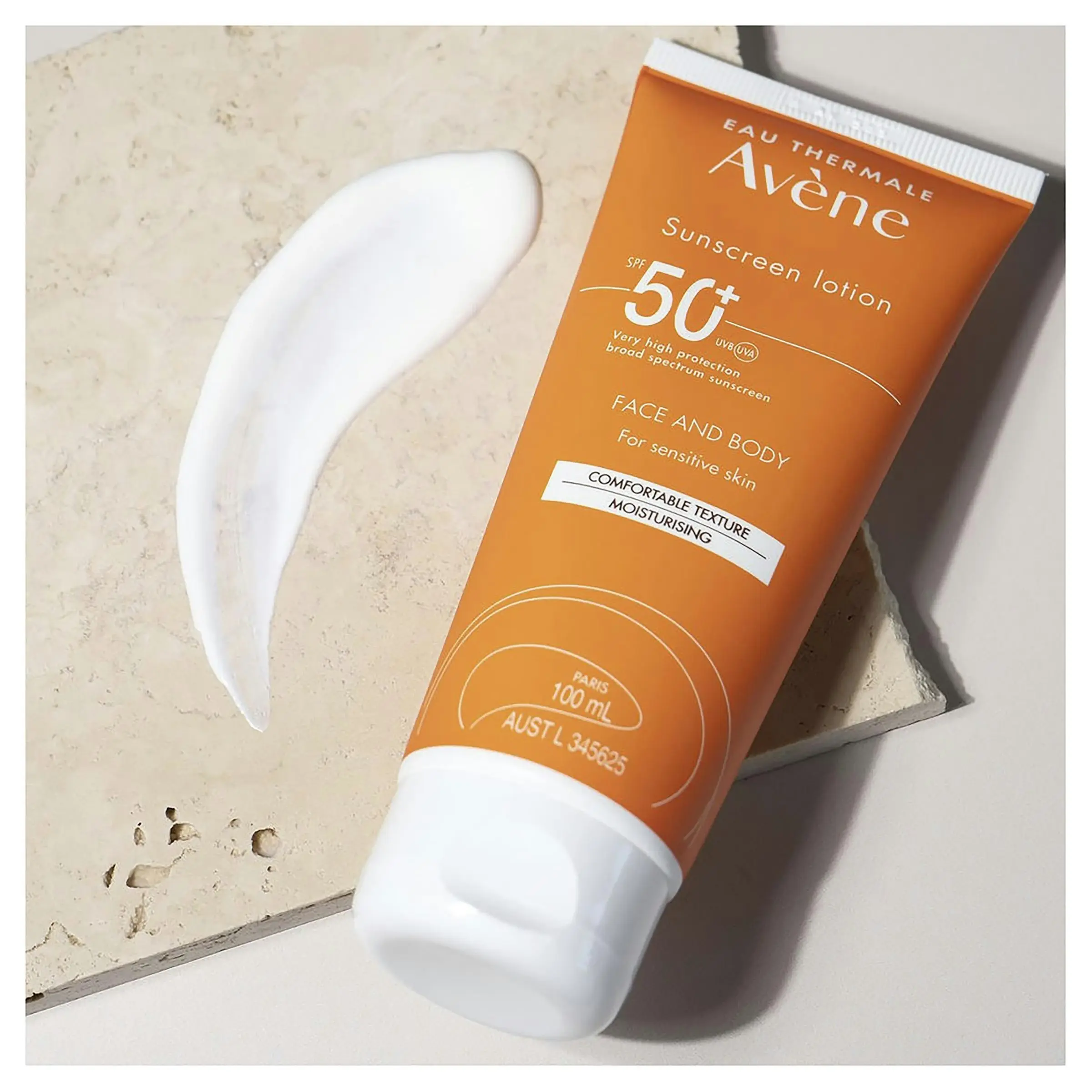 Avene Sunscreen Face & Body Lotion SPF 50+ 100mL